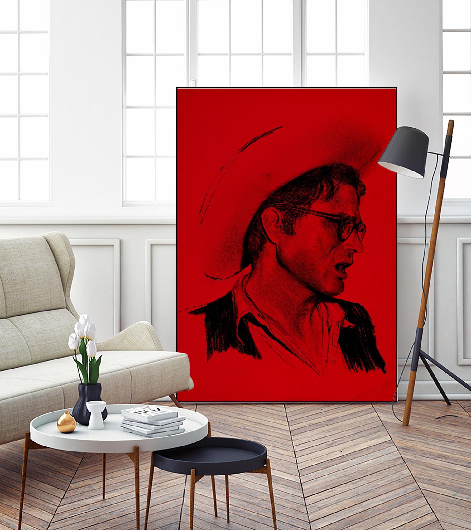 James Dean by Arassay Hilario on GIANT ART - red digital james dean