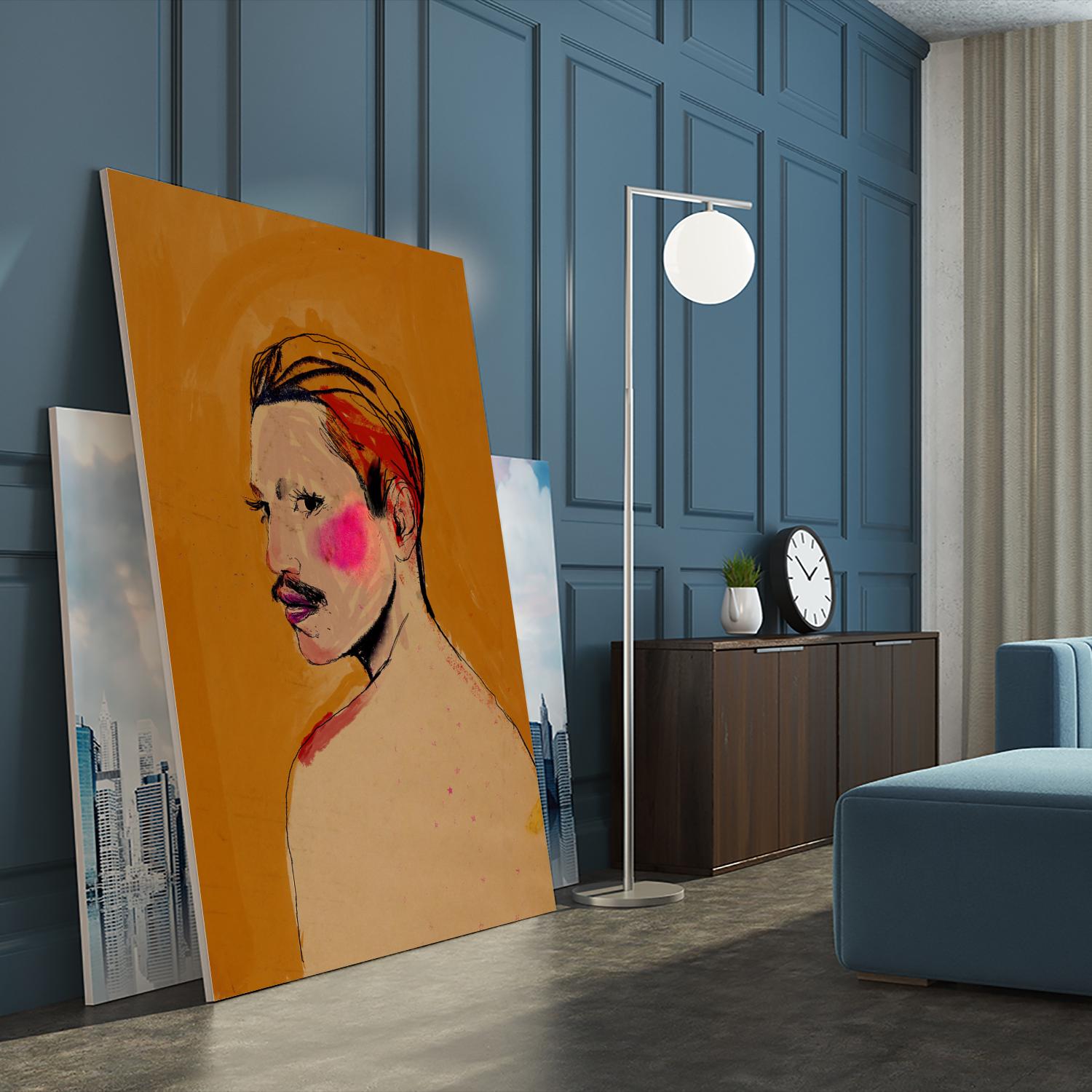 Roberto by Arassay Hilario on GIANT ART - pink digital