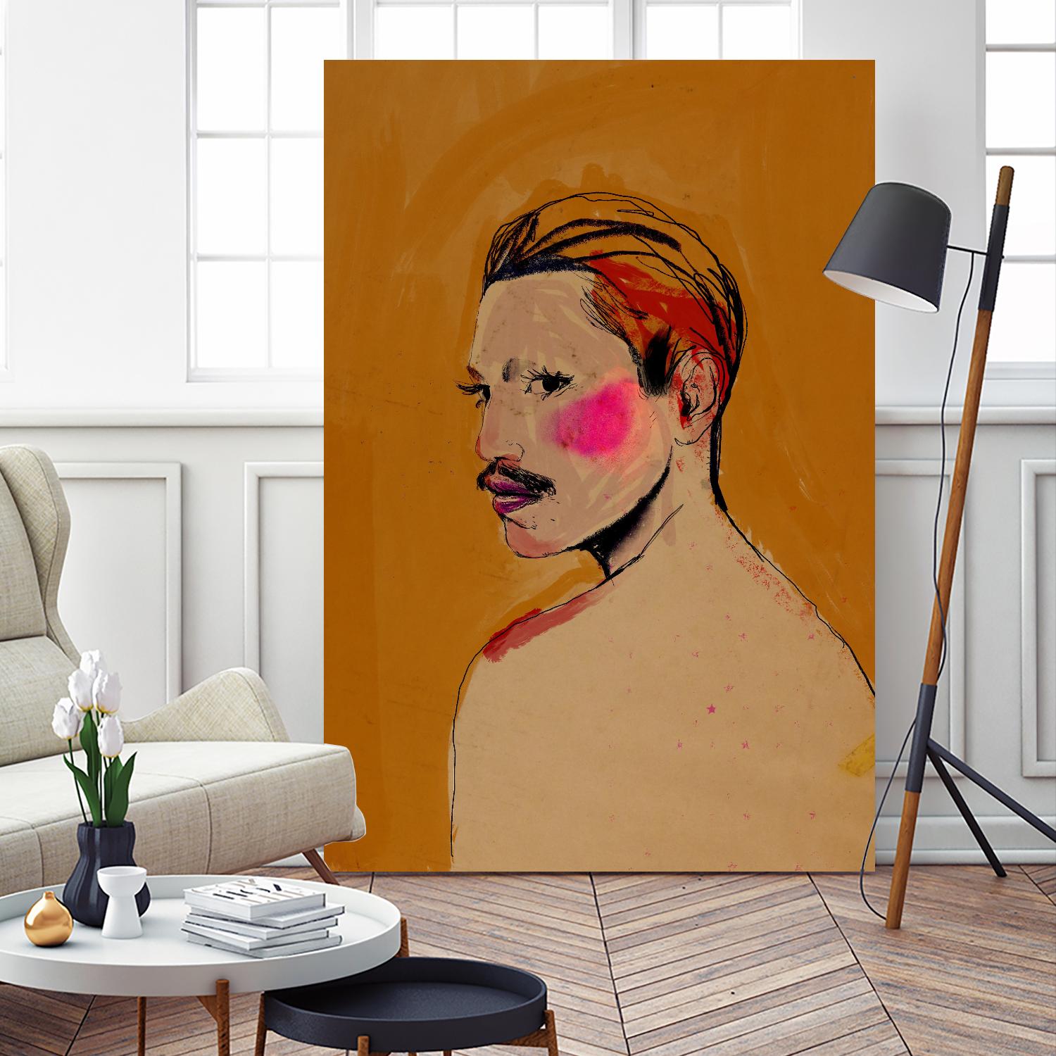 Roberto by Arassay Hilario on GIANT ART - pink digital