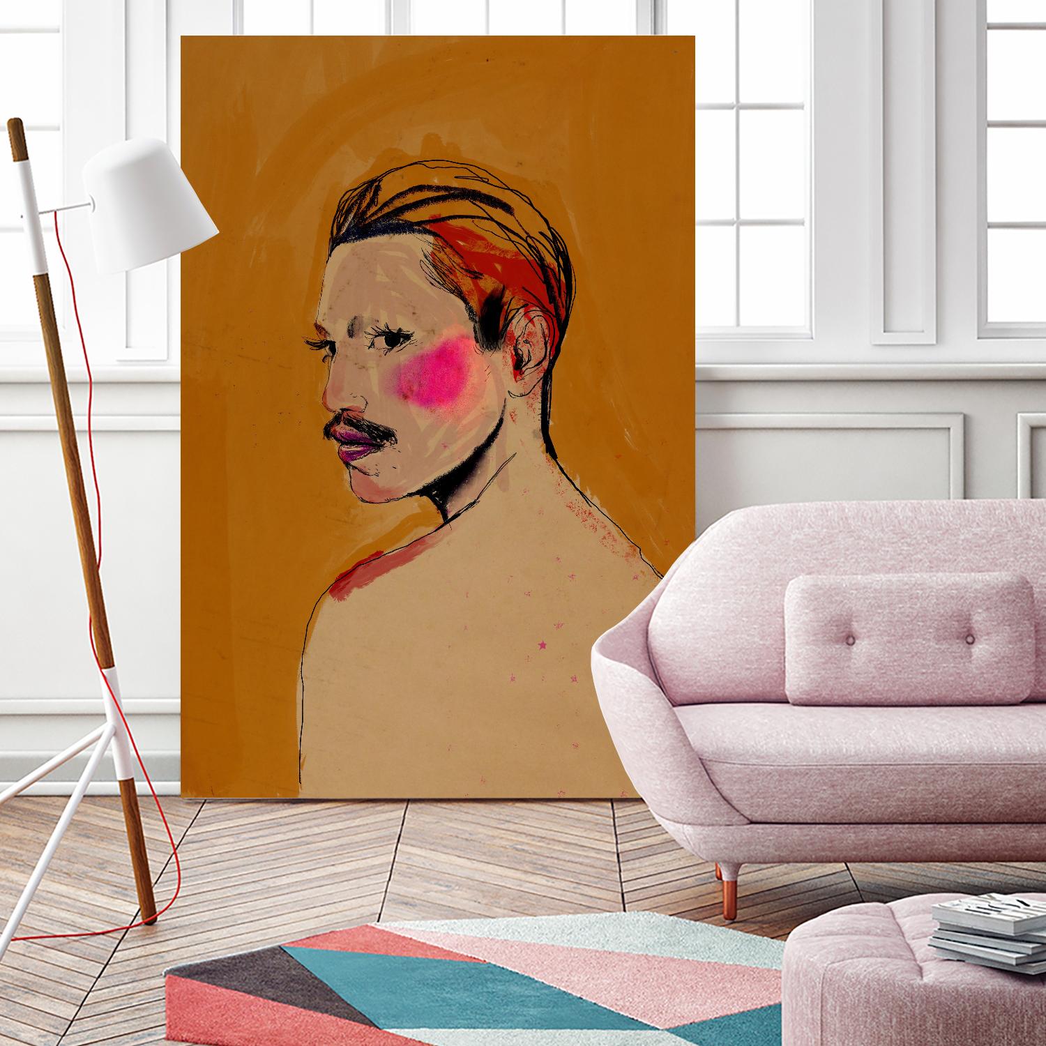 Roberto by Arassay Hilario on GIANT ART - pink digital