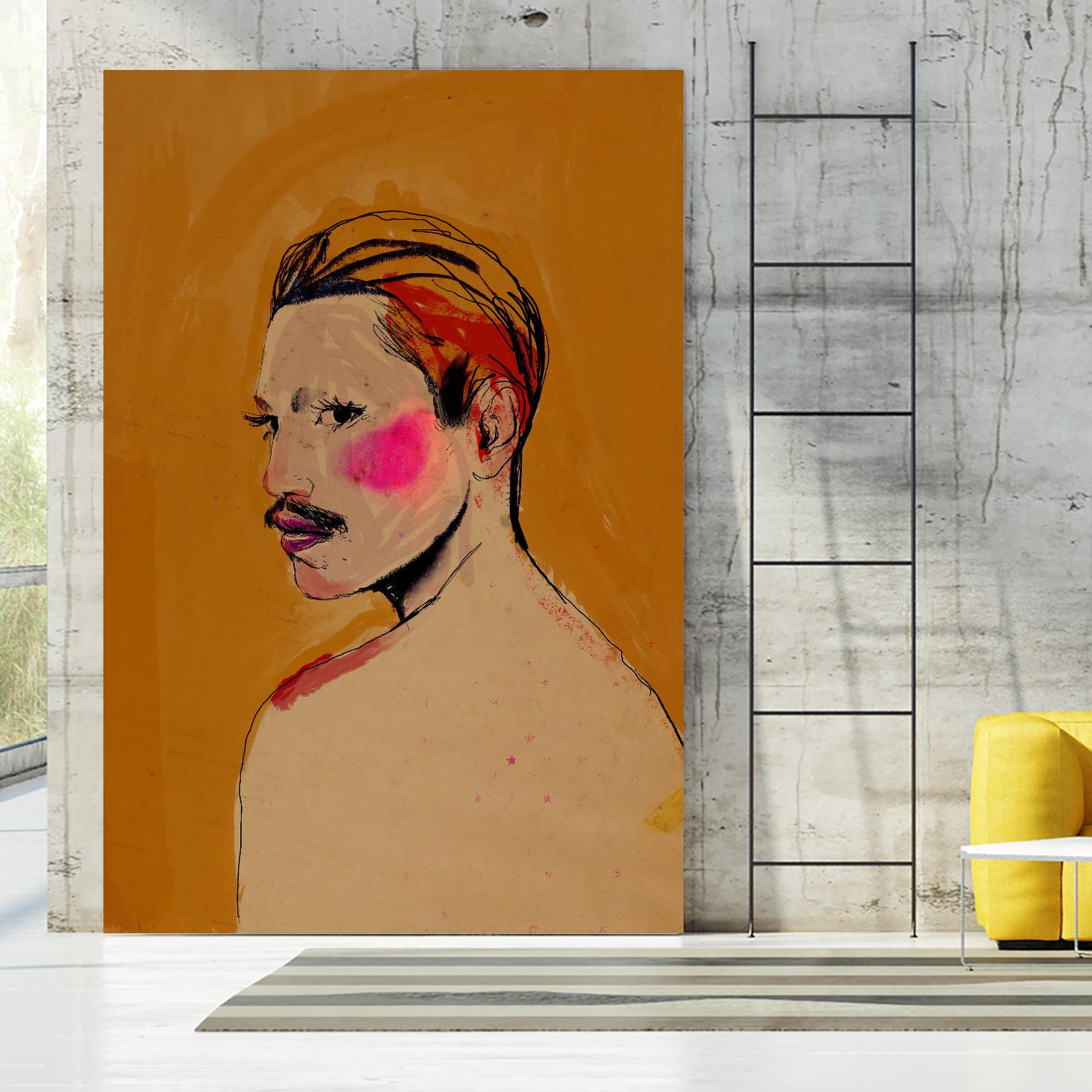 Roberto by Arassay Hilario on GIANT ART - pink digital