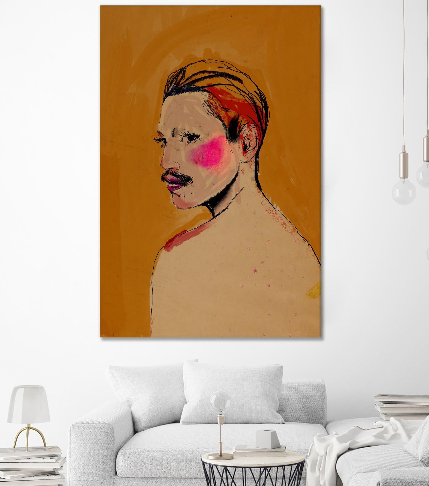 Roberto by Arassay Hilario on GIANT ART - pink digital