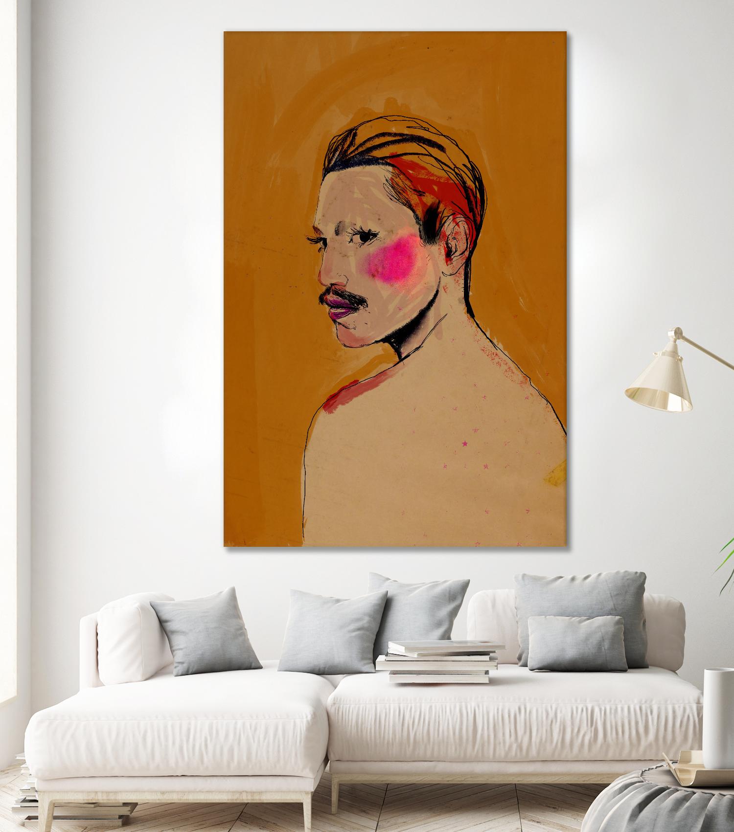 Roberto by Arassay Hilario on GIANT ART - pink digital