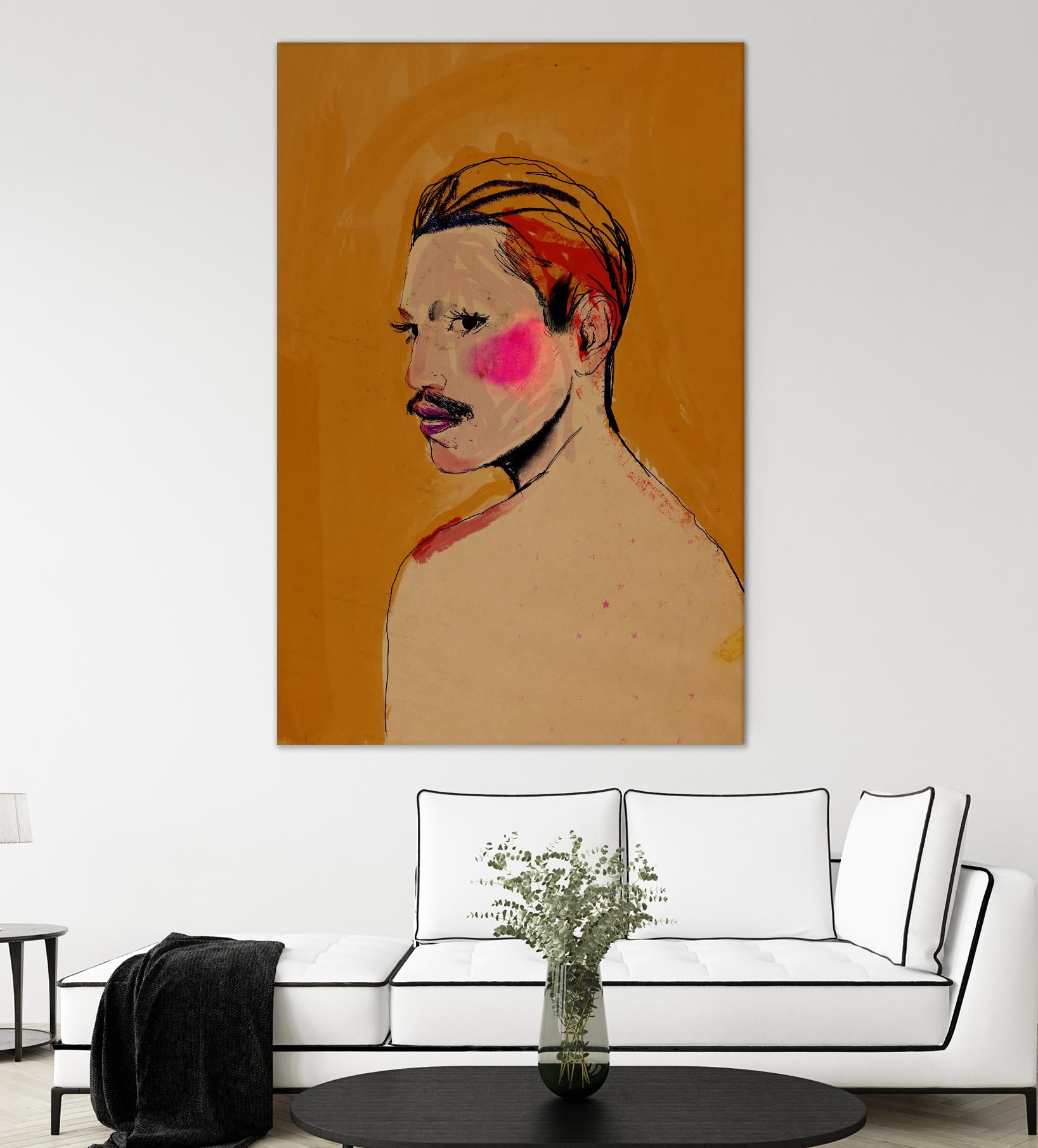 Roberto by Arassay Hilario on GIANT ART - pink digital