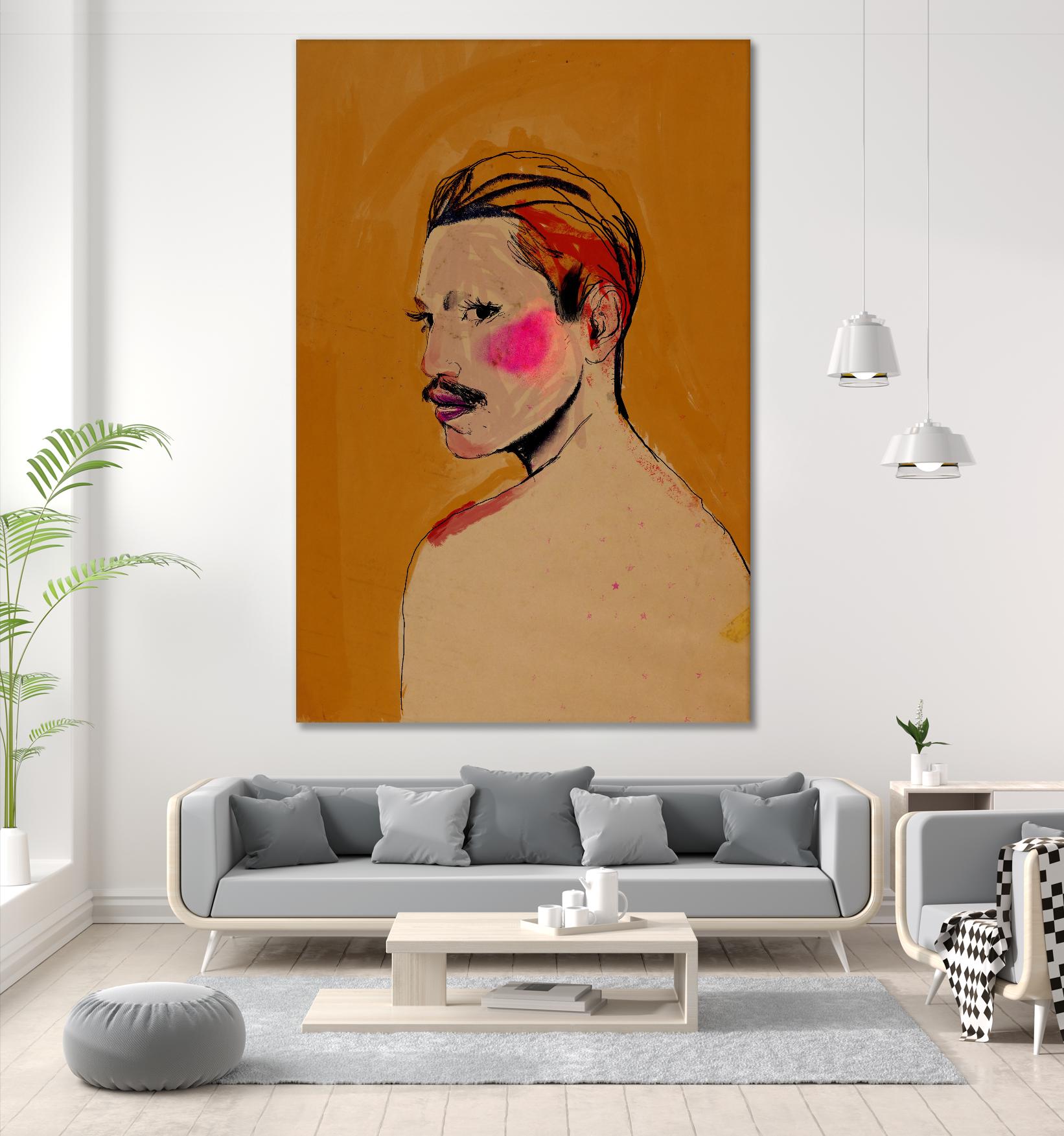 Roberto by Arassay Hilario on GIANT ART - pink digital