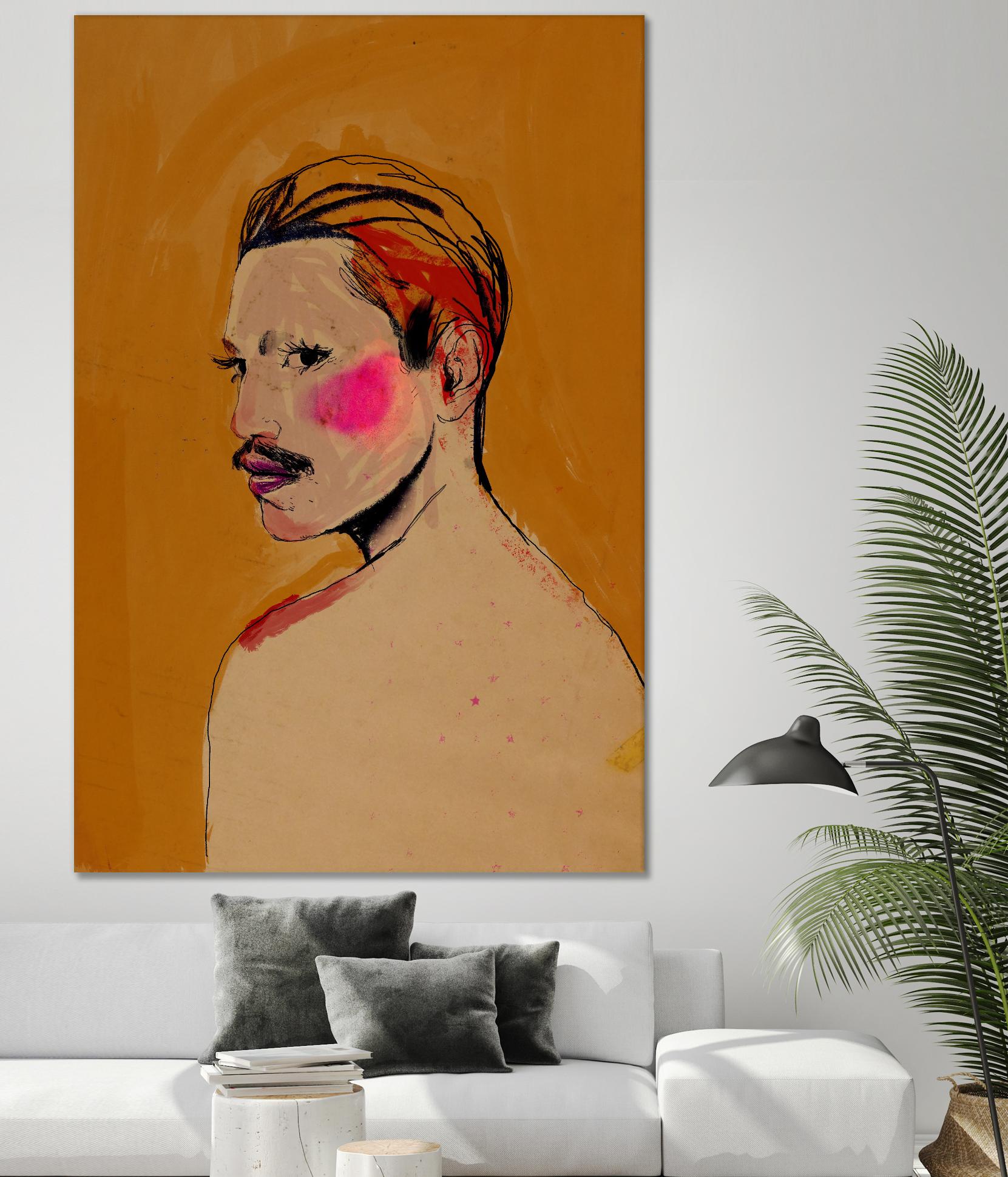 Roberto by Arassay Hilario on GIANT ART - pink digital