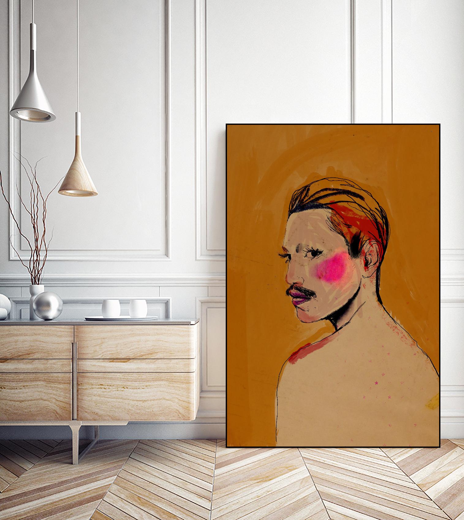 Roberto by Arassay Hilario on GIANT ART - pink digital