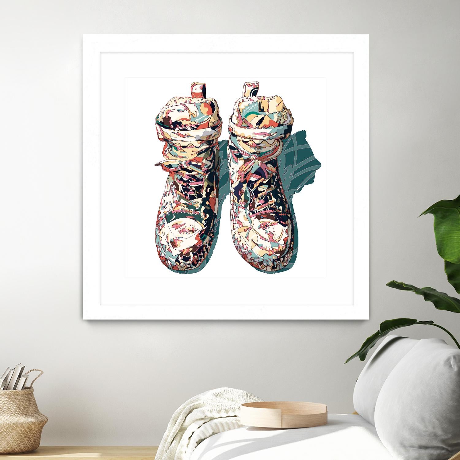 Sneaker by HR-FM on GIANT ART - blue contemporary