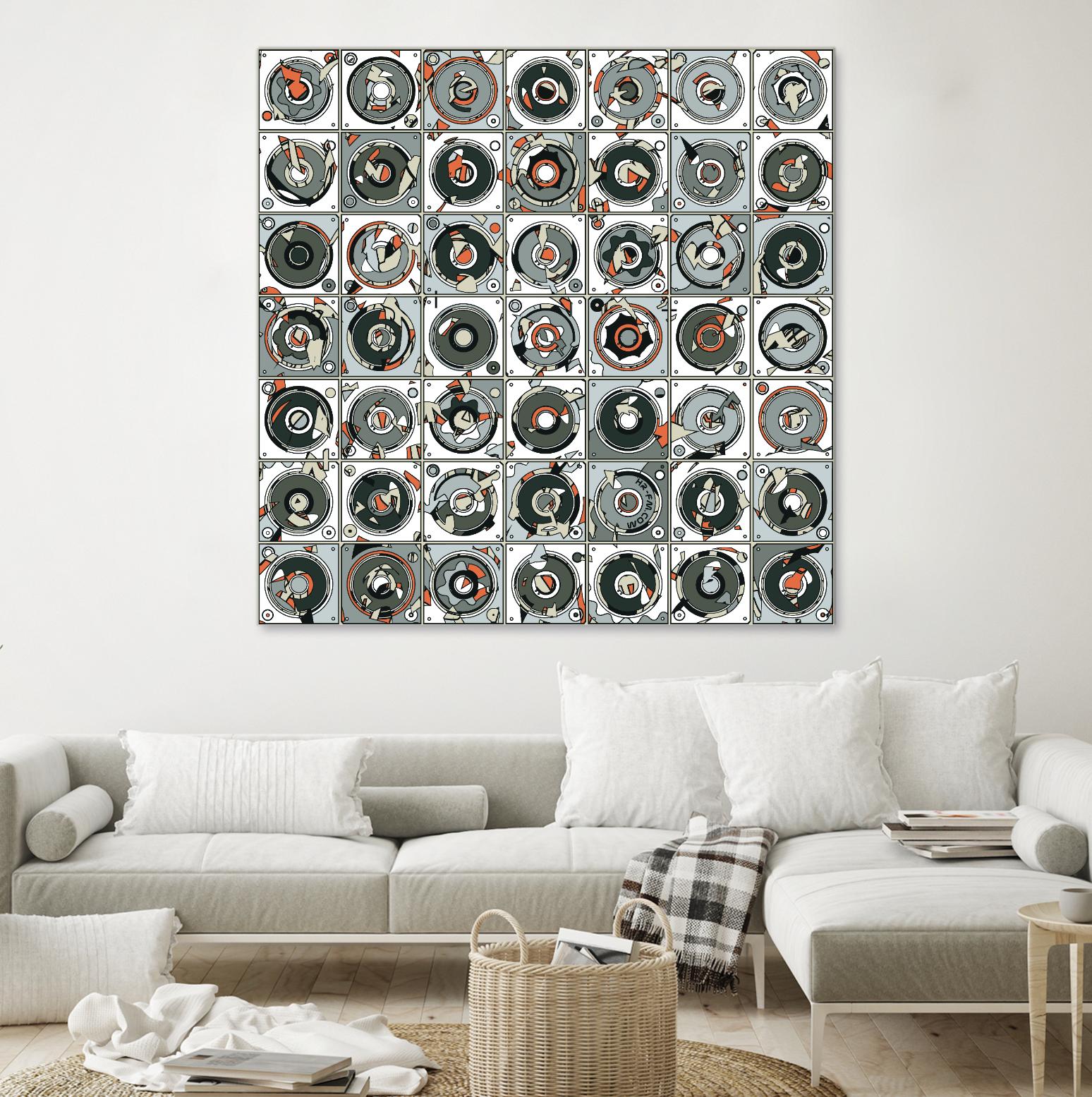 Stereogram by HR-FM on GIANT ART - orange contemporary