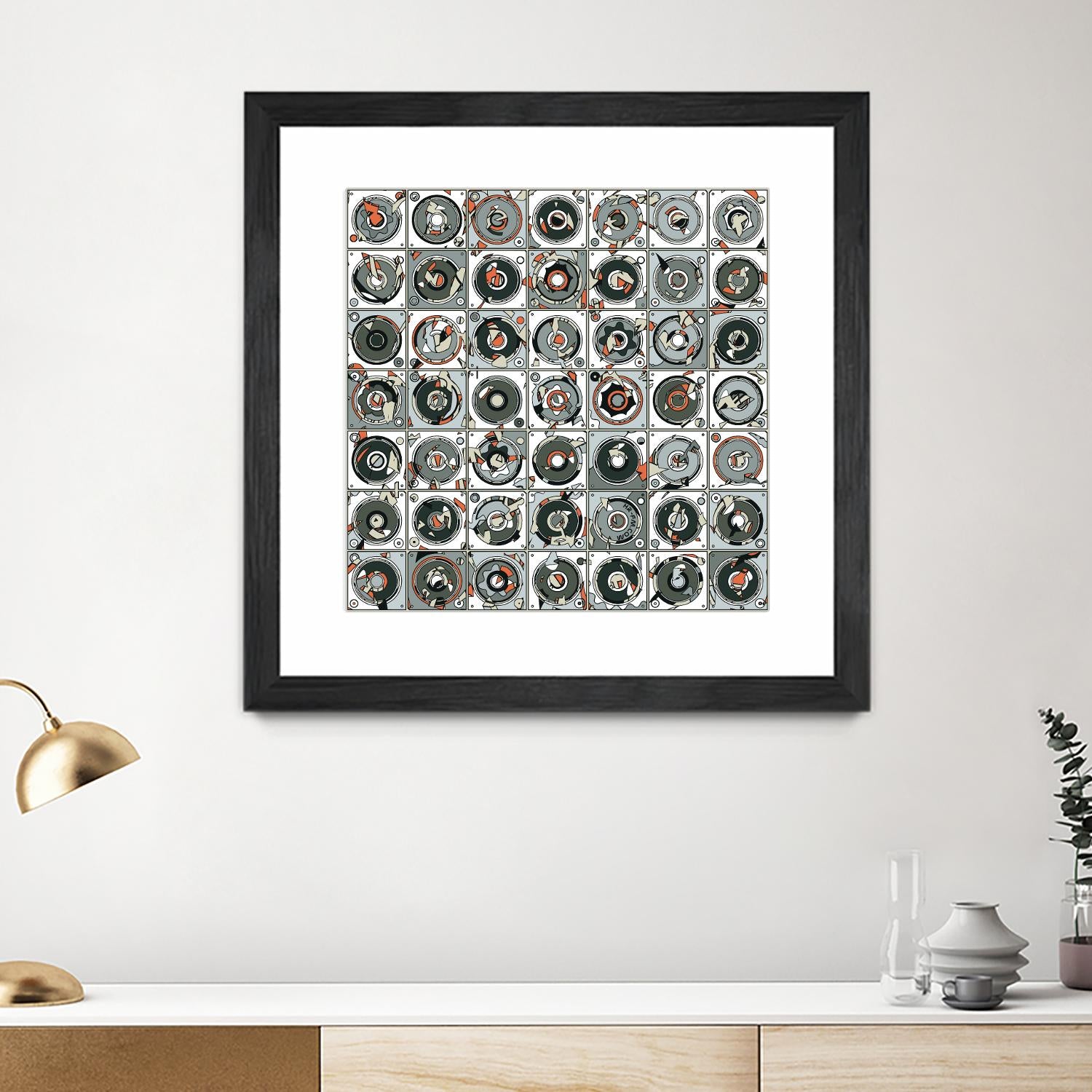 Stereogram by HR-FM on GIANT ART - orange contemporary