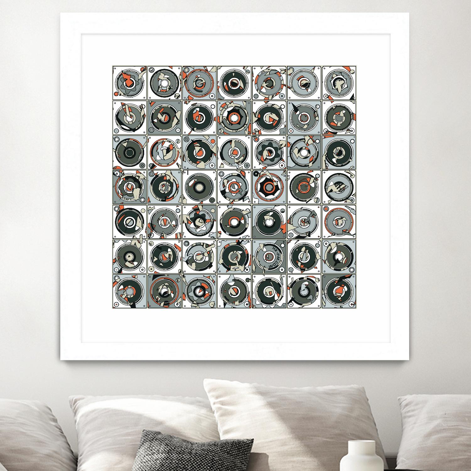 Stereogram by HR-FM on GIANT ART - orange contemporary