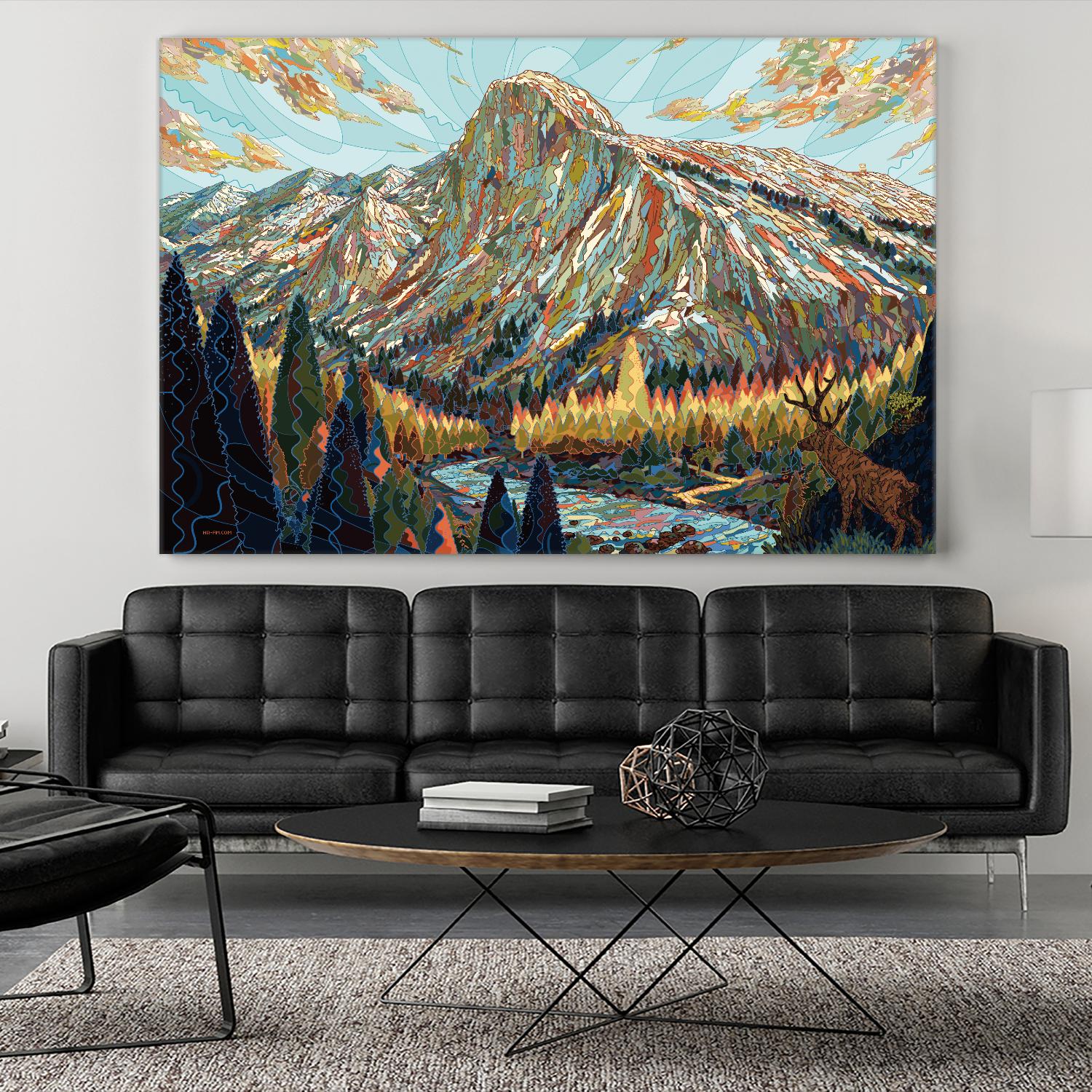 Technicolor by HR-FM on GIANT ART - black contemporary