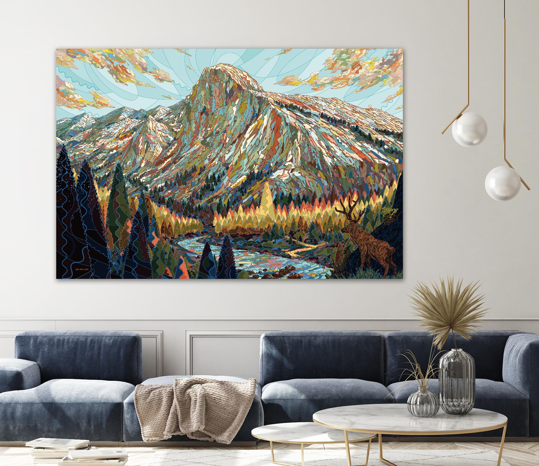 Technicolor by HR-FM on GIANT ART - black contemporary