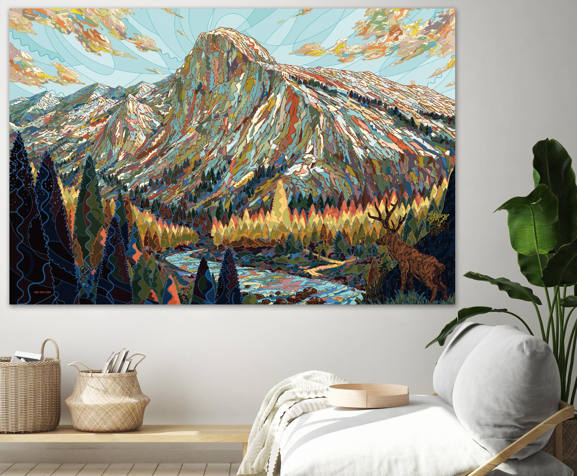 Technicolor by HR-FM on GIANT ART - black contemporary