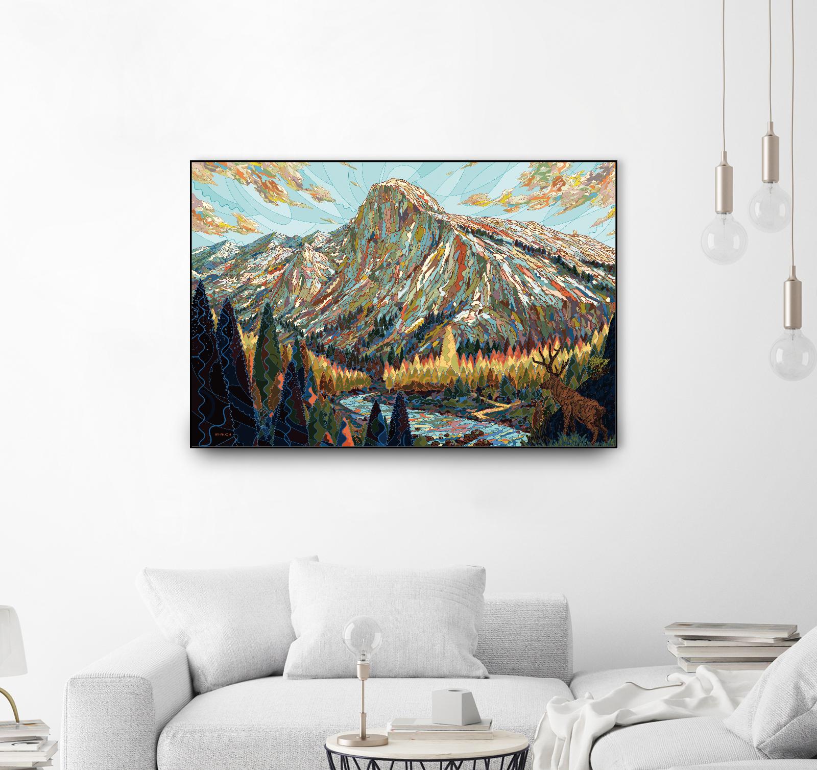 Technicolor by HR-FM on GIANT ART - black contemporary