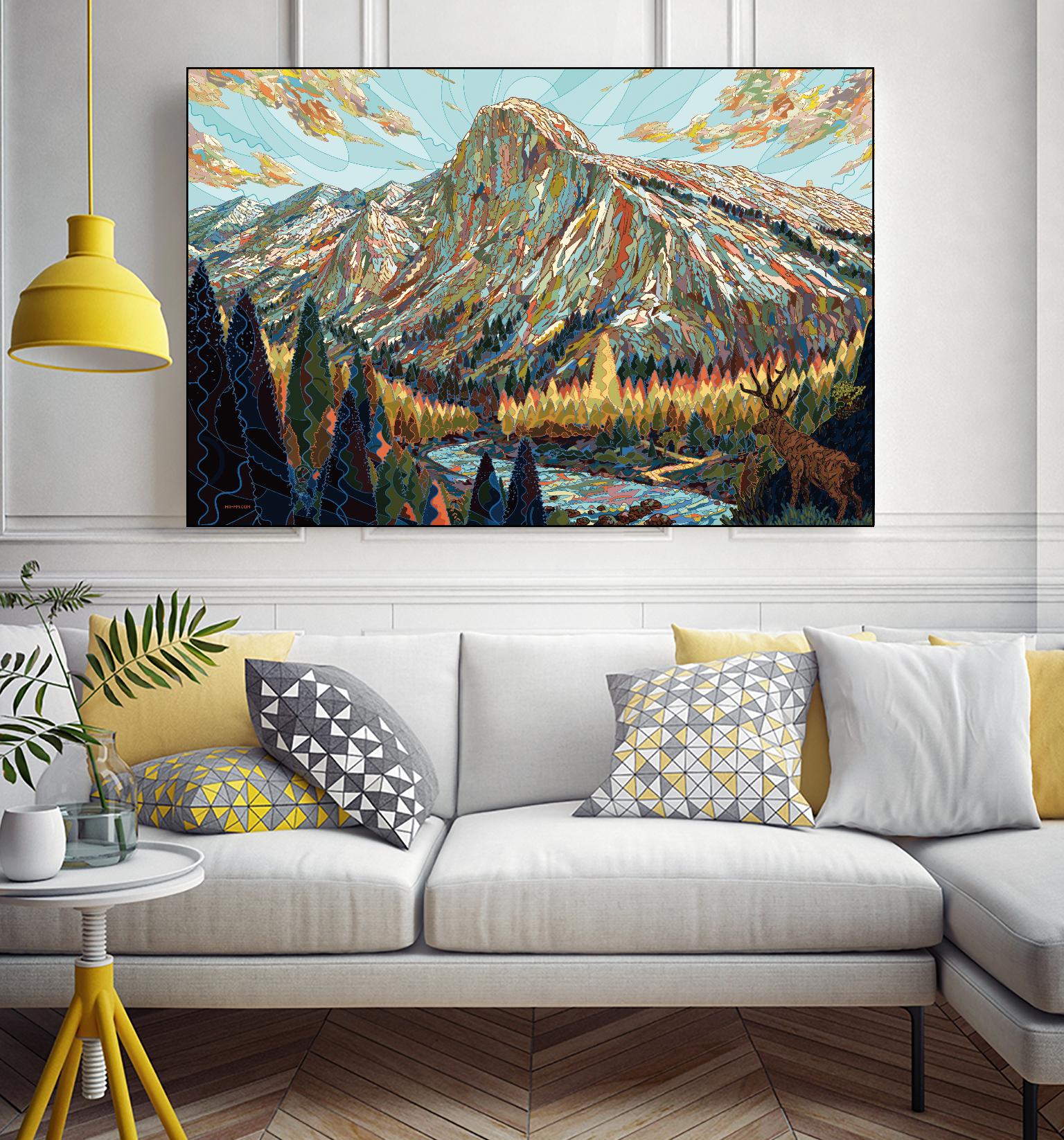 Technicolor by HR-FM on GIANT ART - black contemporary