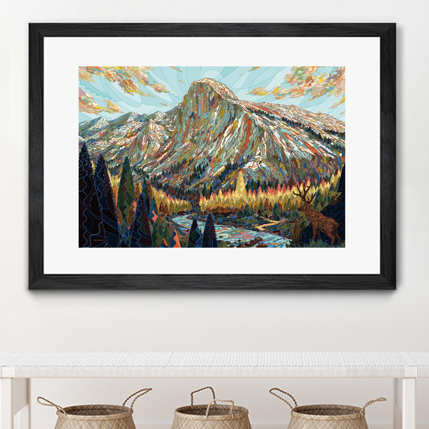 Technicolor by HR-FM on GIANT ART - black contemporary