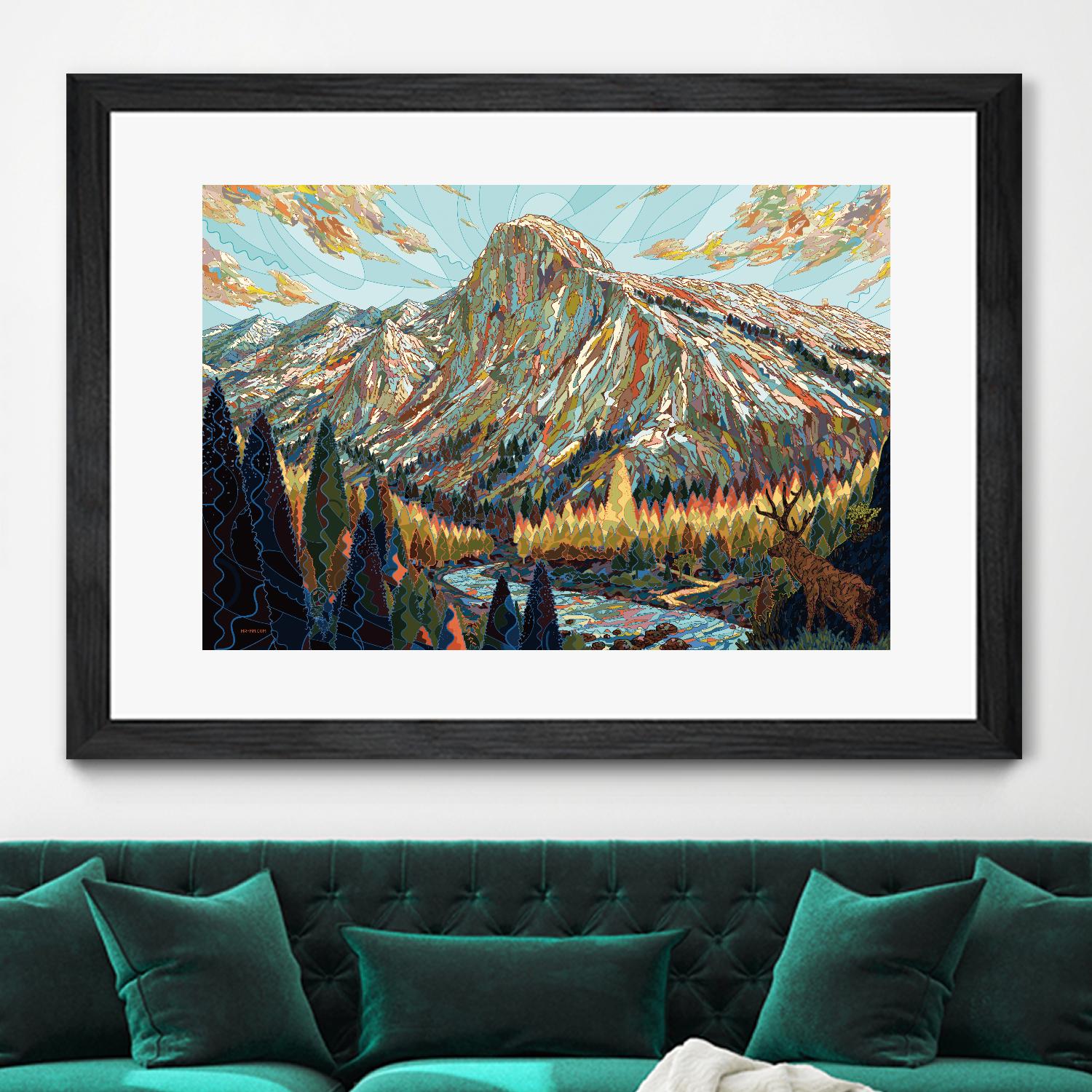 Technicolor by HR-FM on GIANT ART - black contemporary