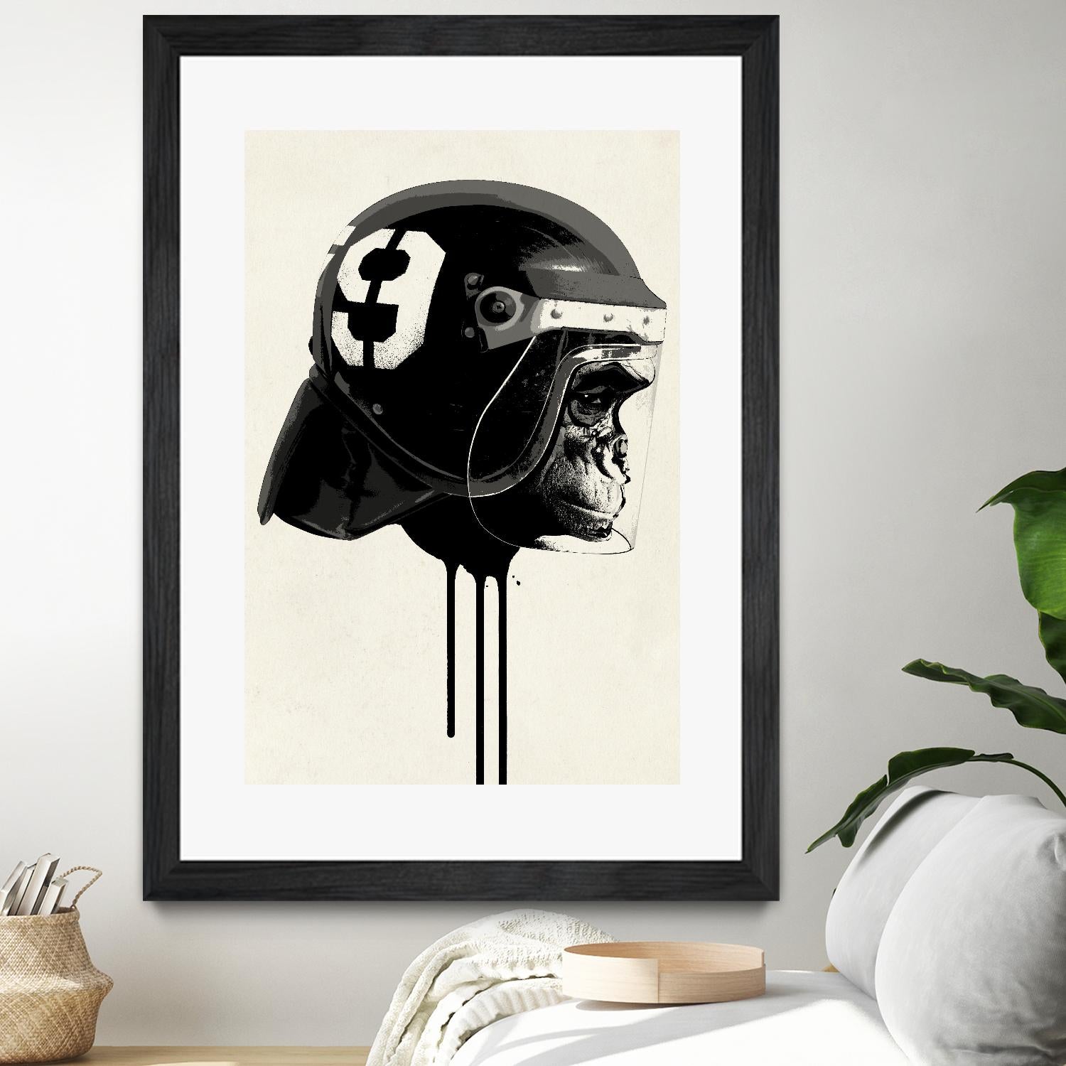 Ape Riot by Hidden Moves on GIANT ART - yellow contemporary