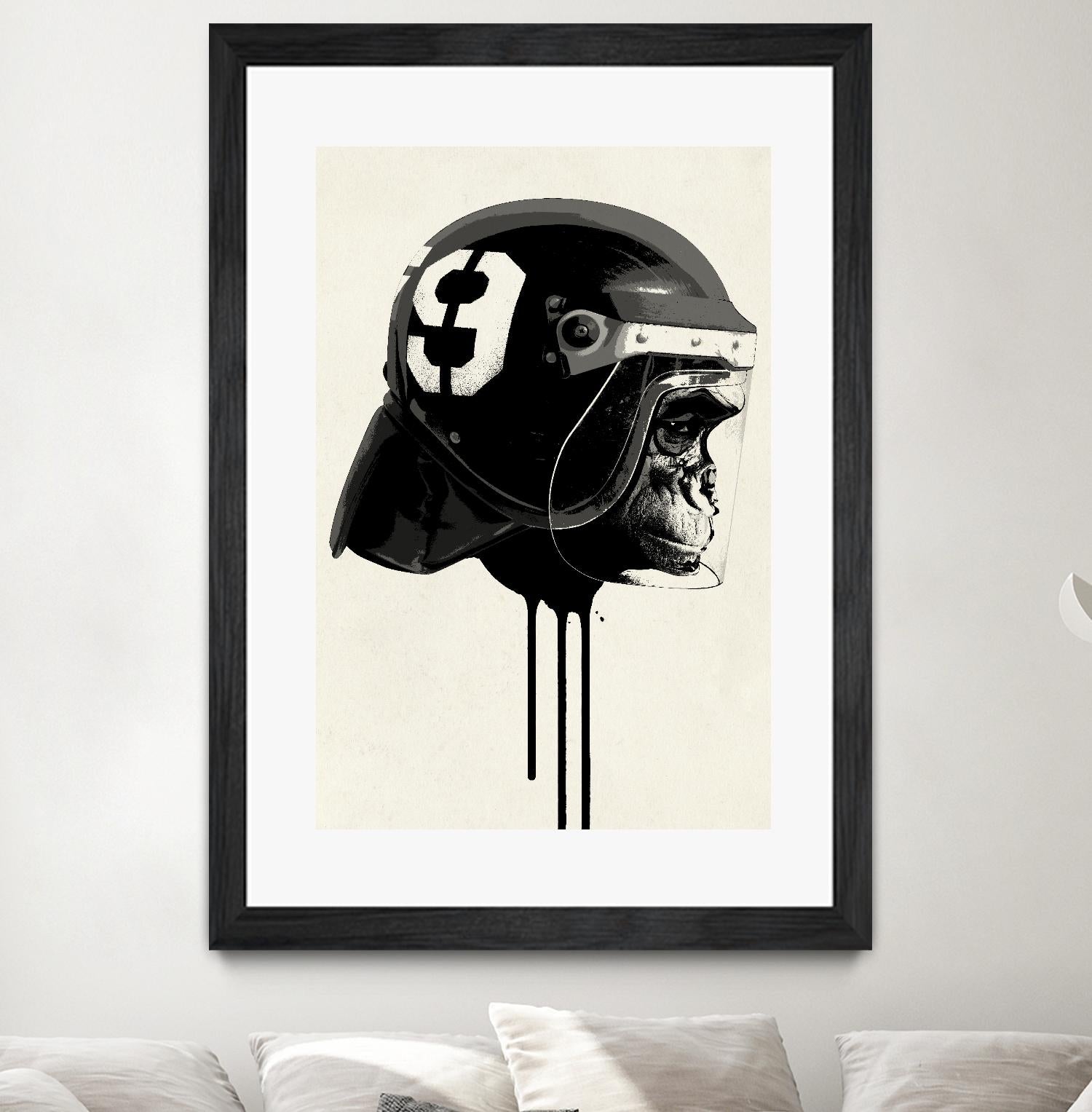 Ape Riot by Hidden Moves on GIANT ART - yellow contemporary