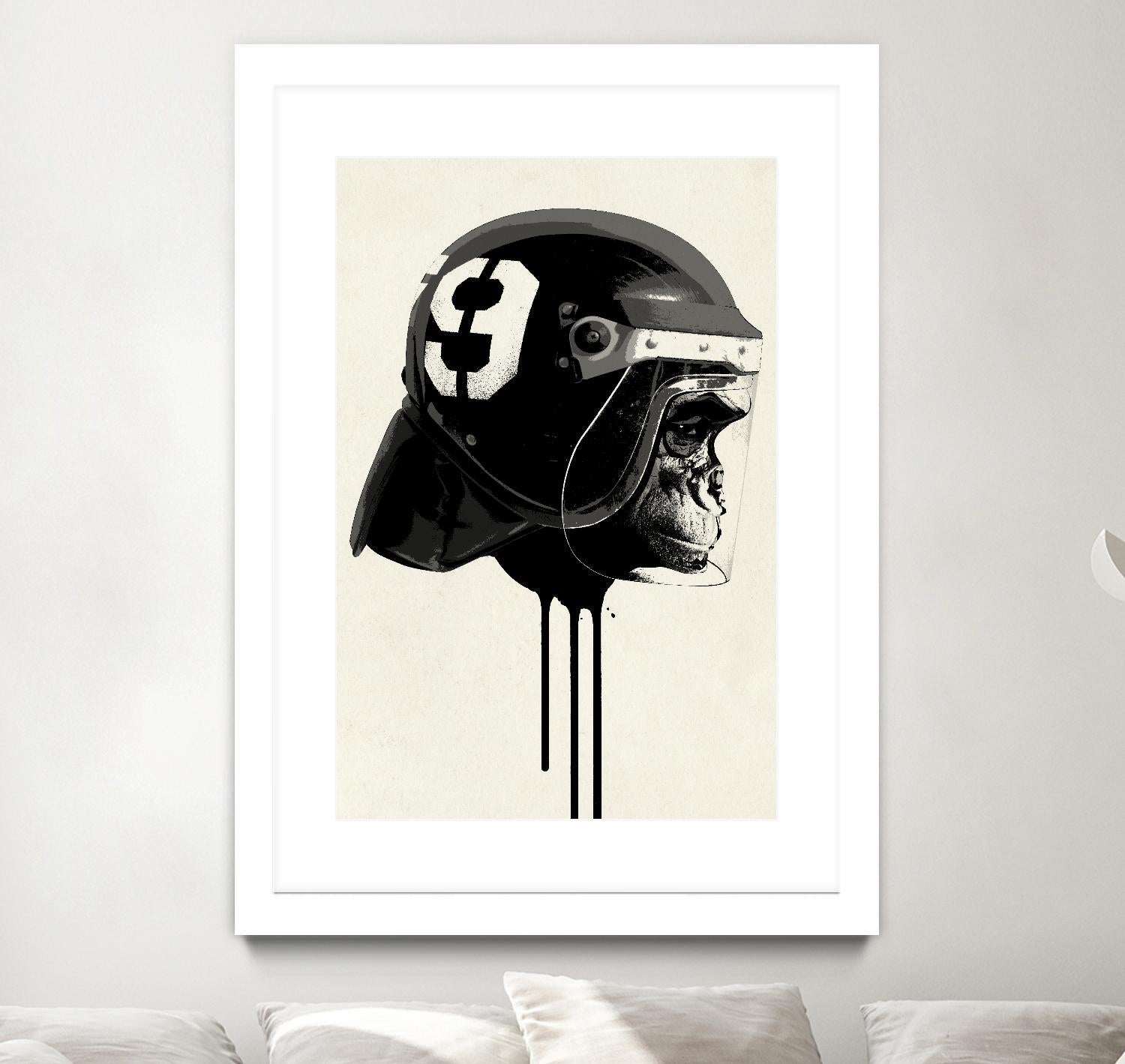 Ape Riot by Hidden Moves on GIANT ART - yellow contemporary