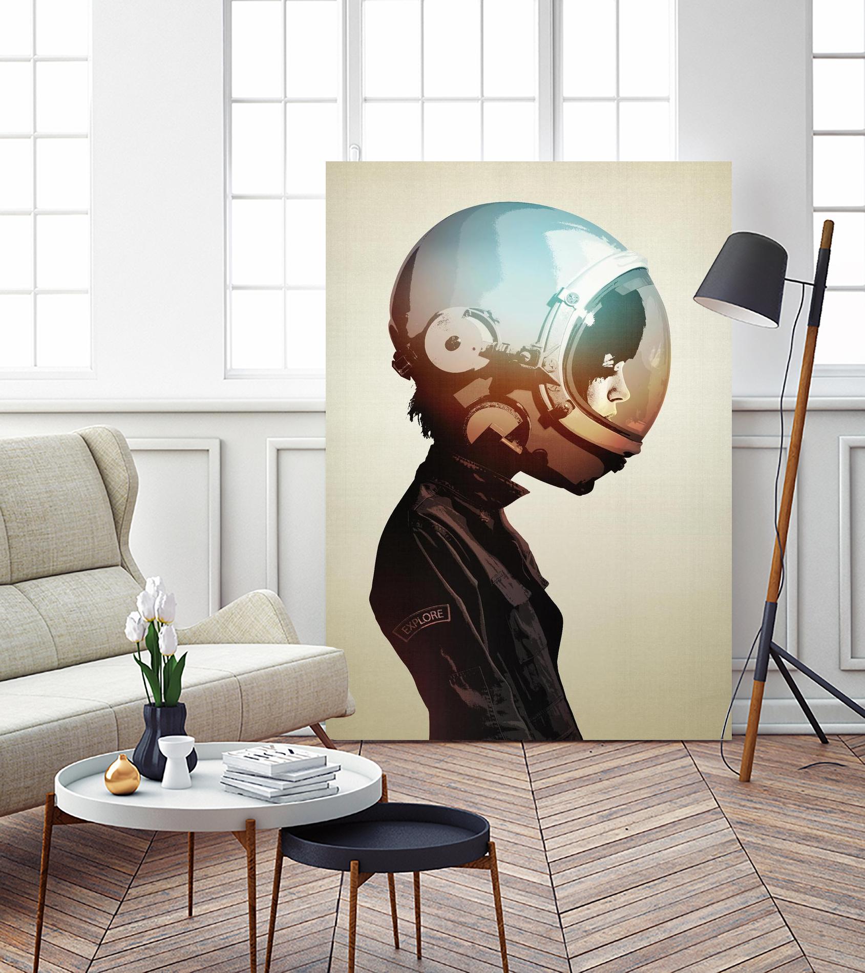 Space Cadet by Hidden Moves on GIANT ART - black contemporary