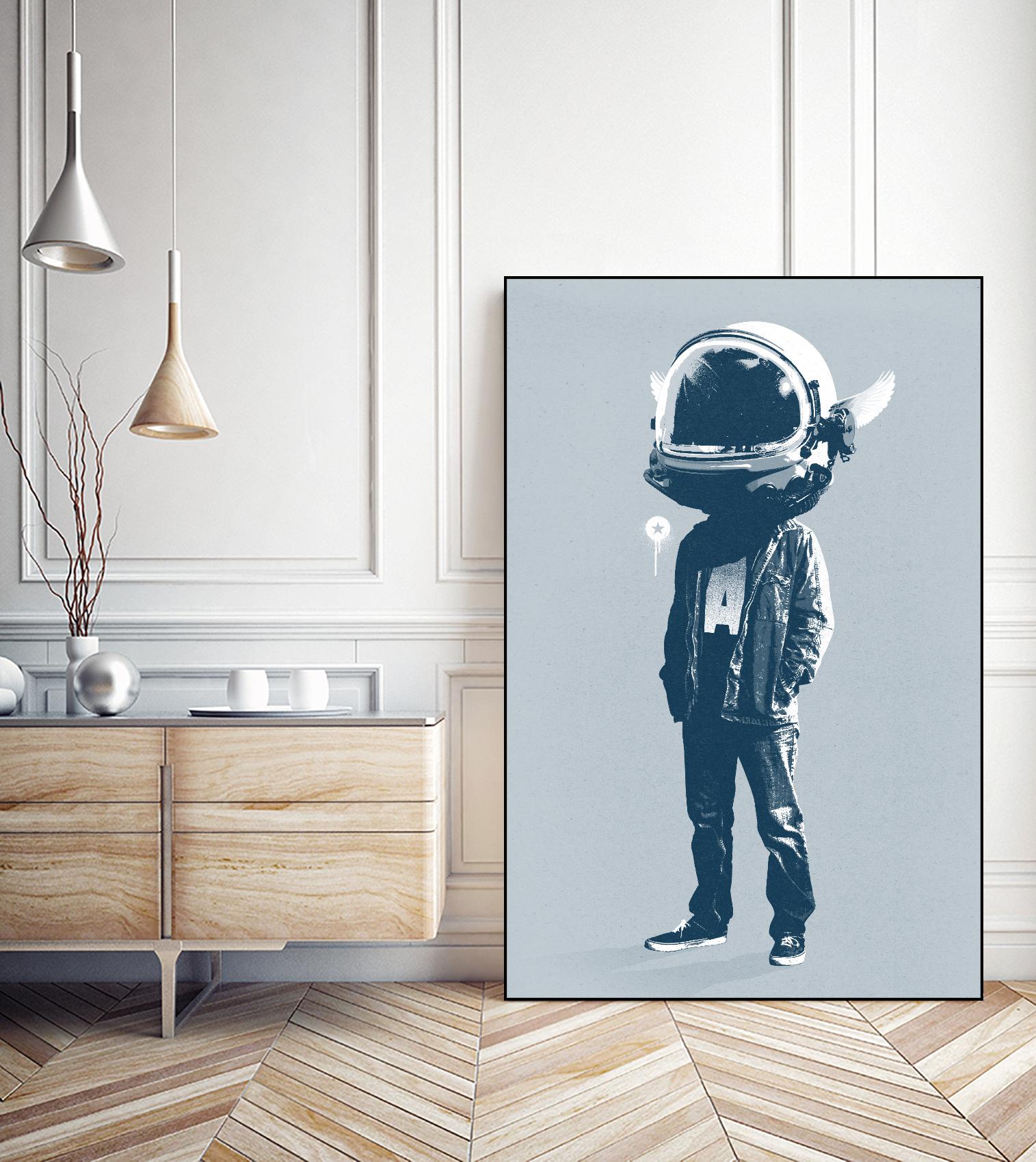 Casual Fridays by Hidden Moves on GIANT ART - blue contemporary