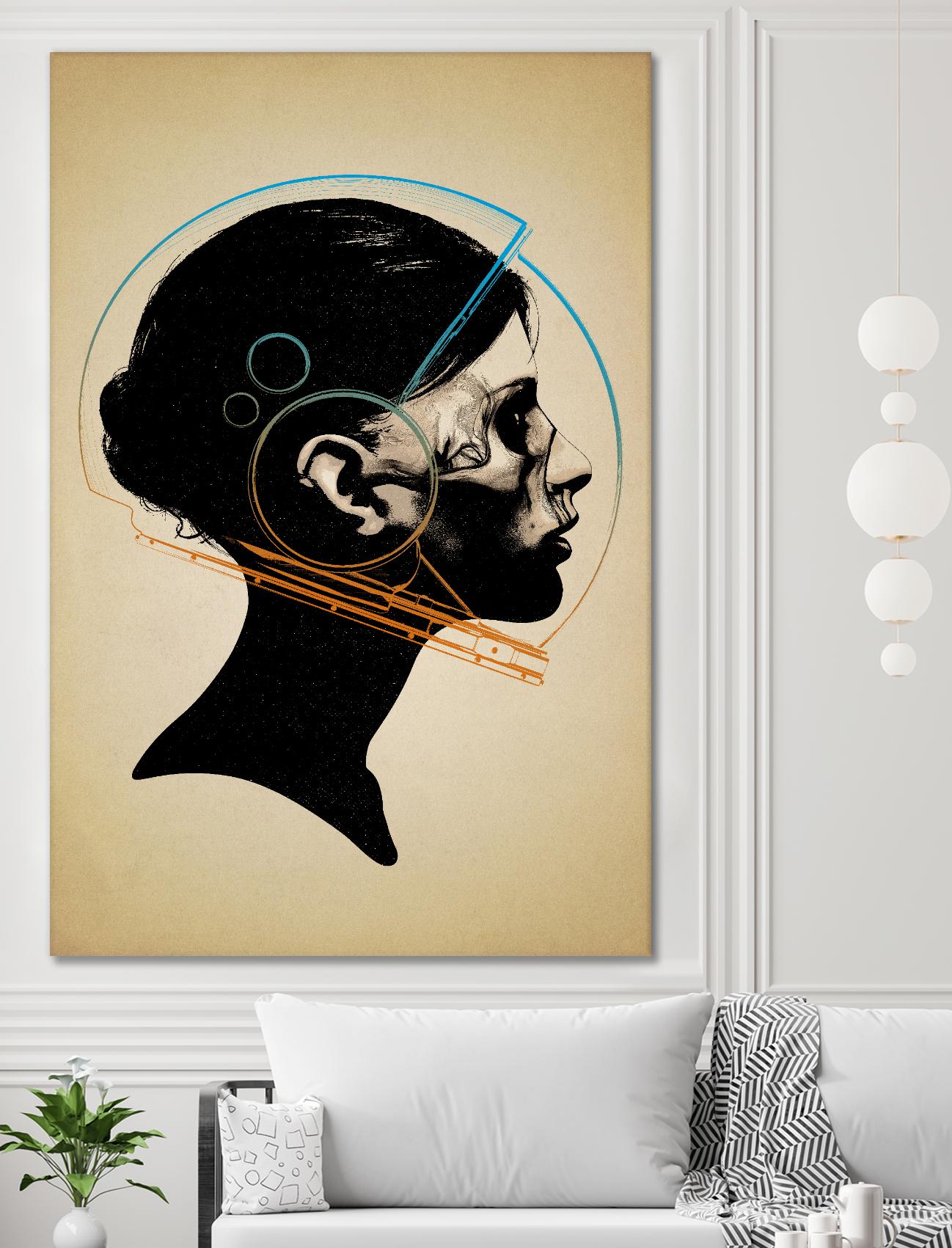 Inside Out by Hidden Moves on GIANT ART - yellow contemporary