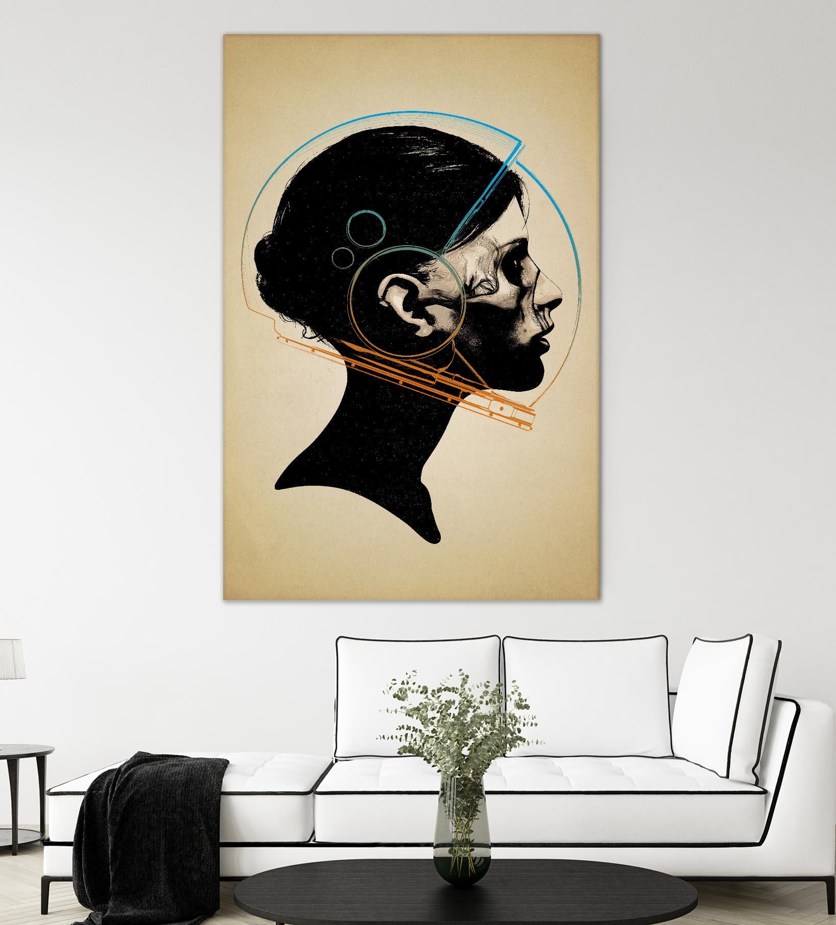 Inside Out by Hidden Moves on GIANT ART - yellow contemporary