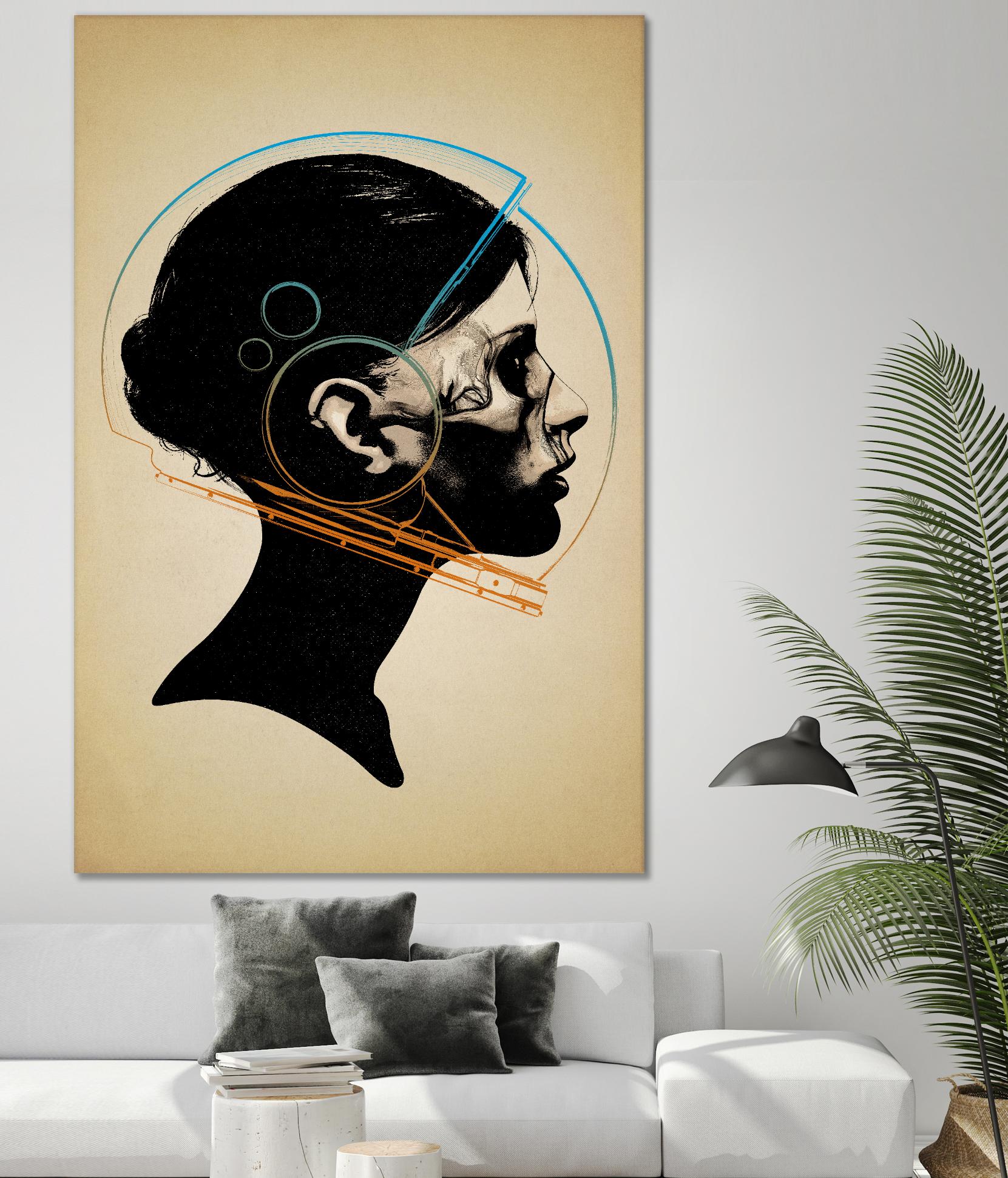 Inside Out by Hidden Moves on GIANT ART - yellow contemporary