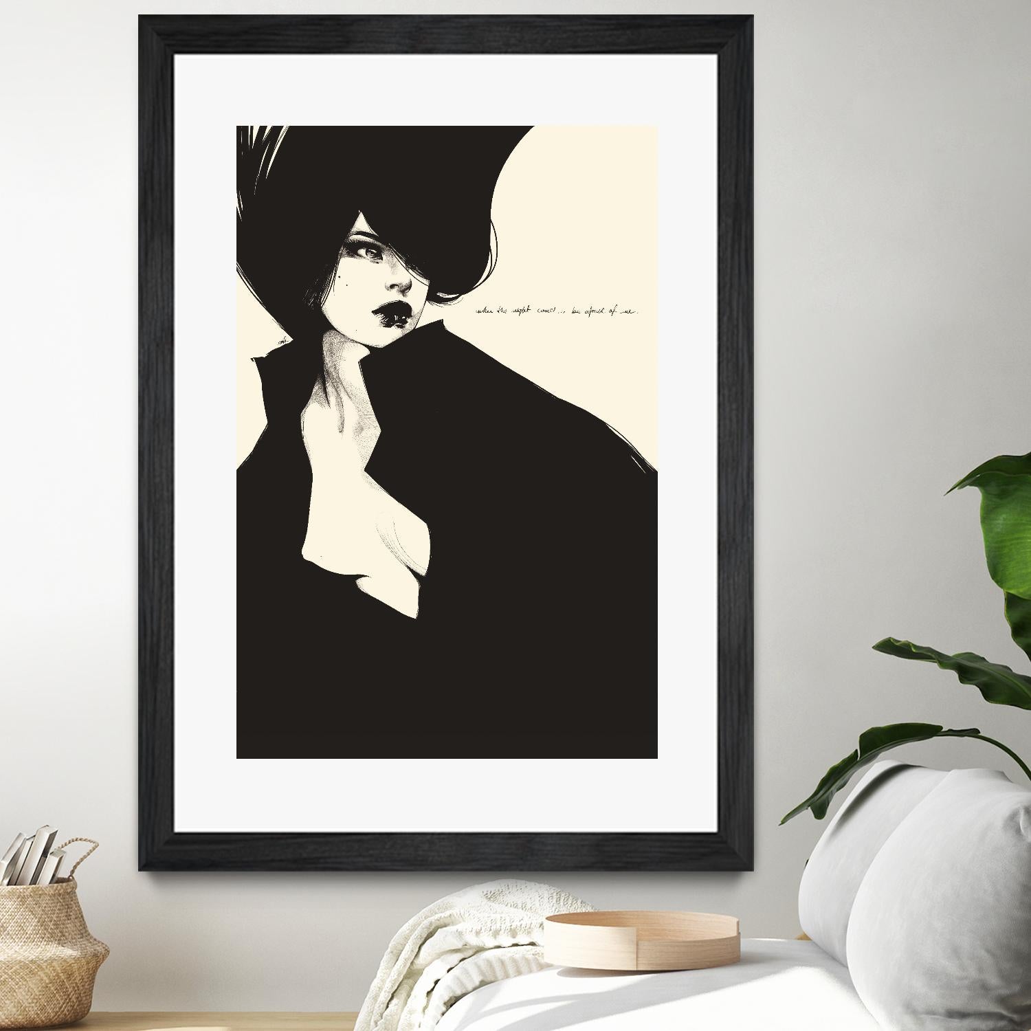 When the night comes by Manuel Rebollo on GIANT ART - yellow men and women