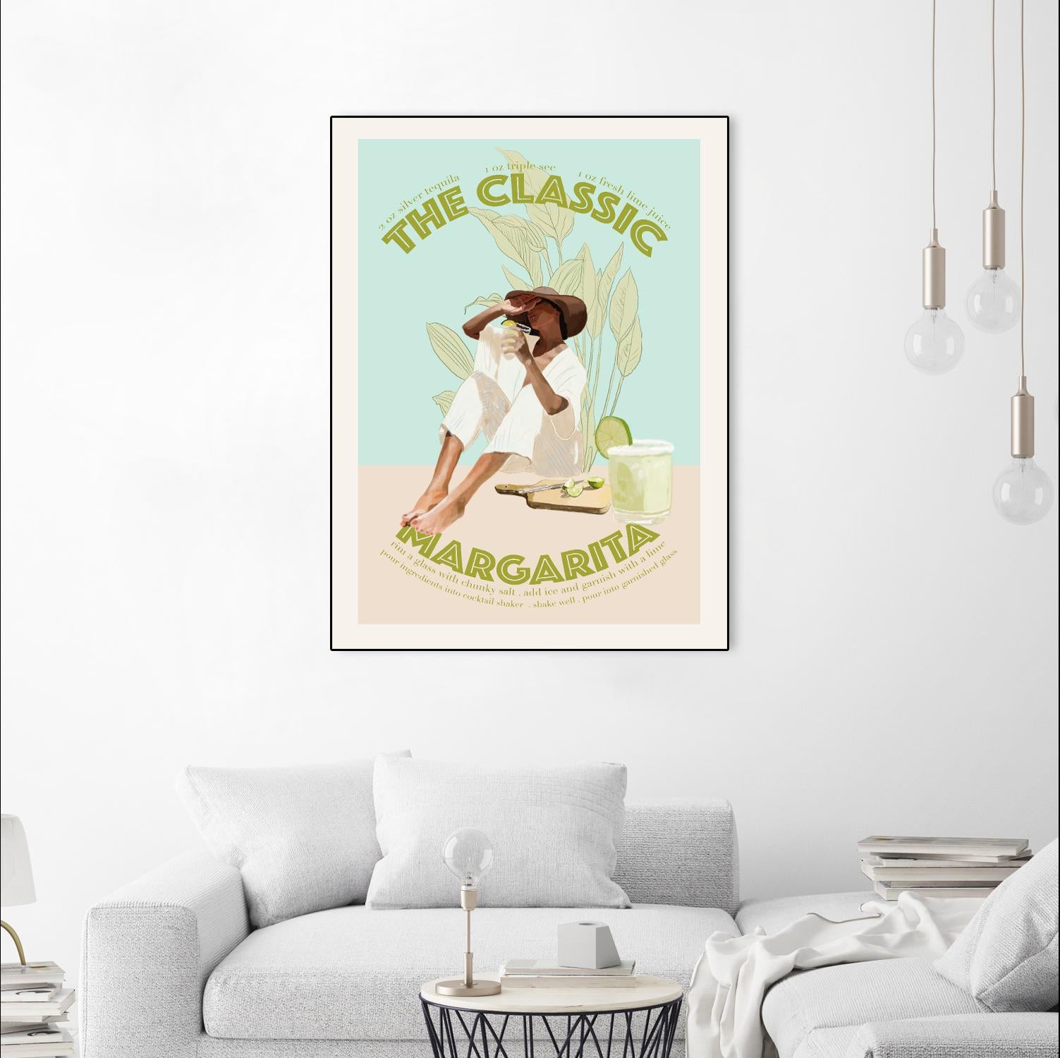 The Classic Margarita by Jenny Liz Rome on GIANT ART - mint figurative cocktail