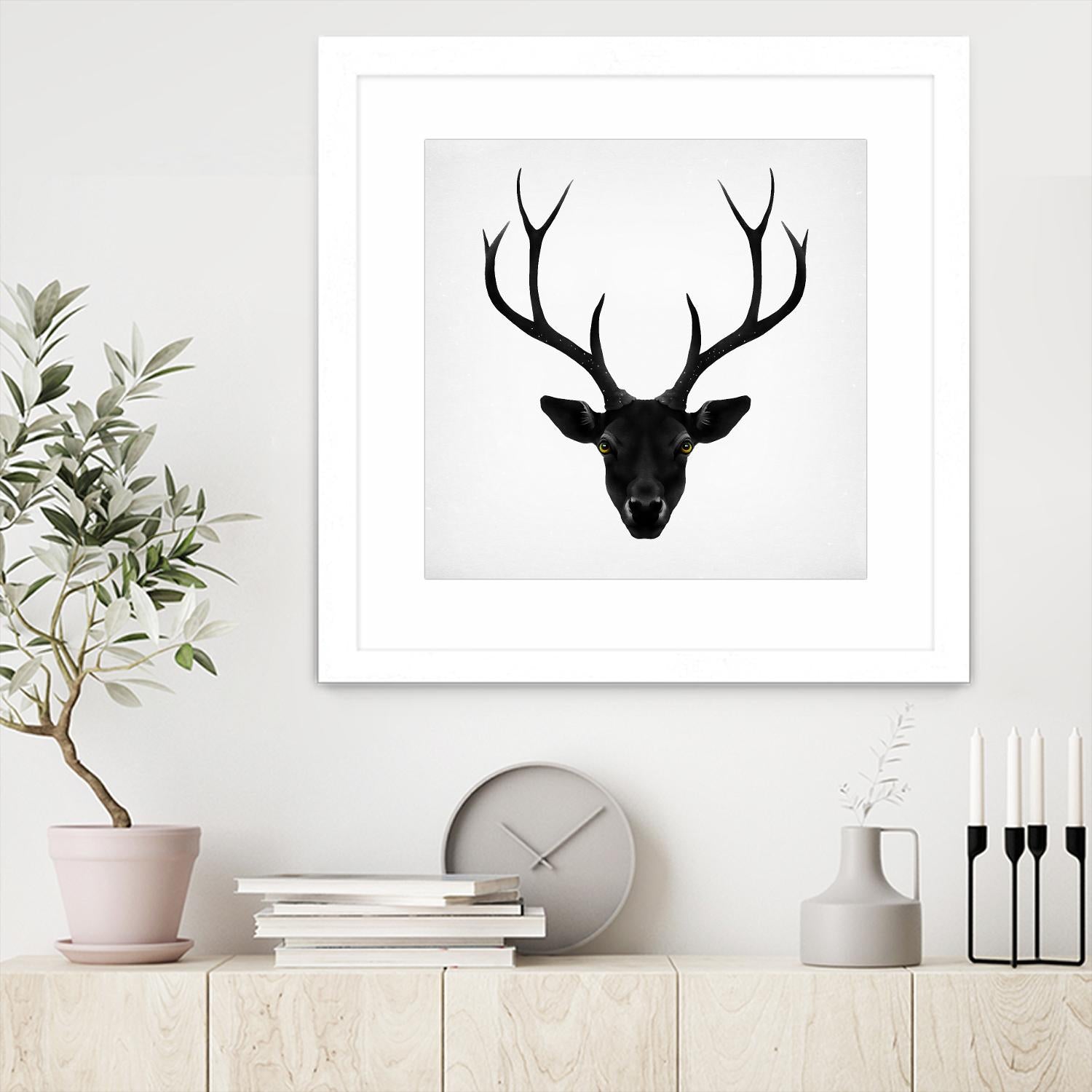 The Black Deer by Ruben Ireland on GIANT ART - black men and women
