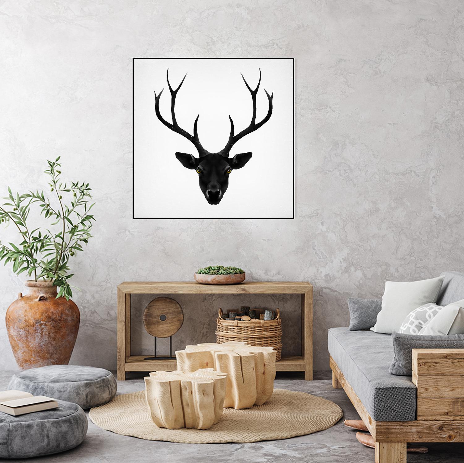 The Black Deer by Ruben Ireland on GIANT ART - black men and women