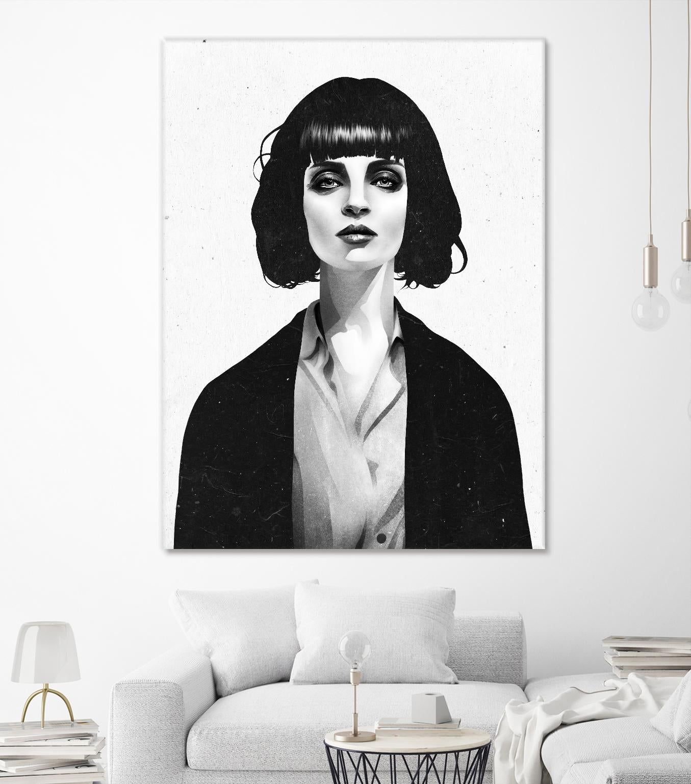 Mrs Mia Wallace by Ruben Ireland on GIANT ART - black men and women