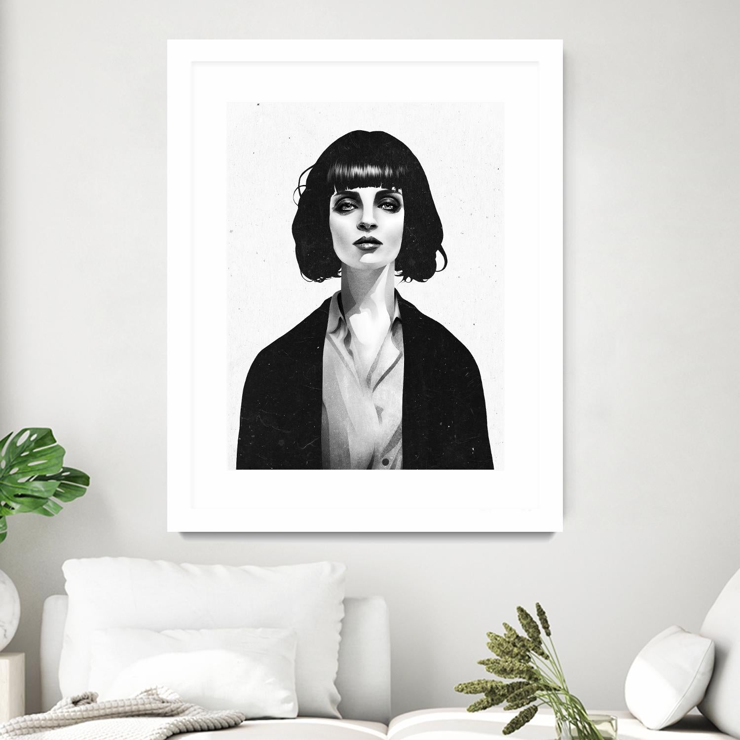 Mrs Mia Wallace by Ruben Ireland on GIANT ART - black men and women