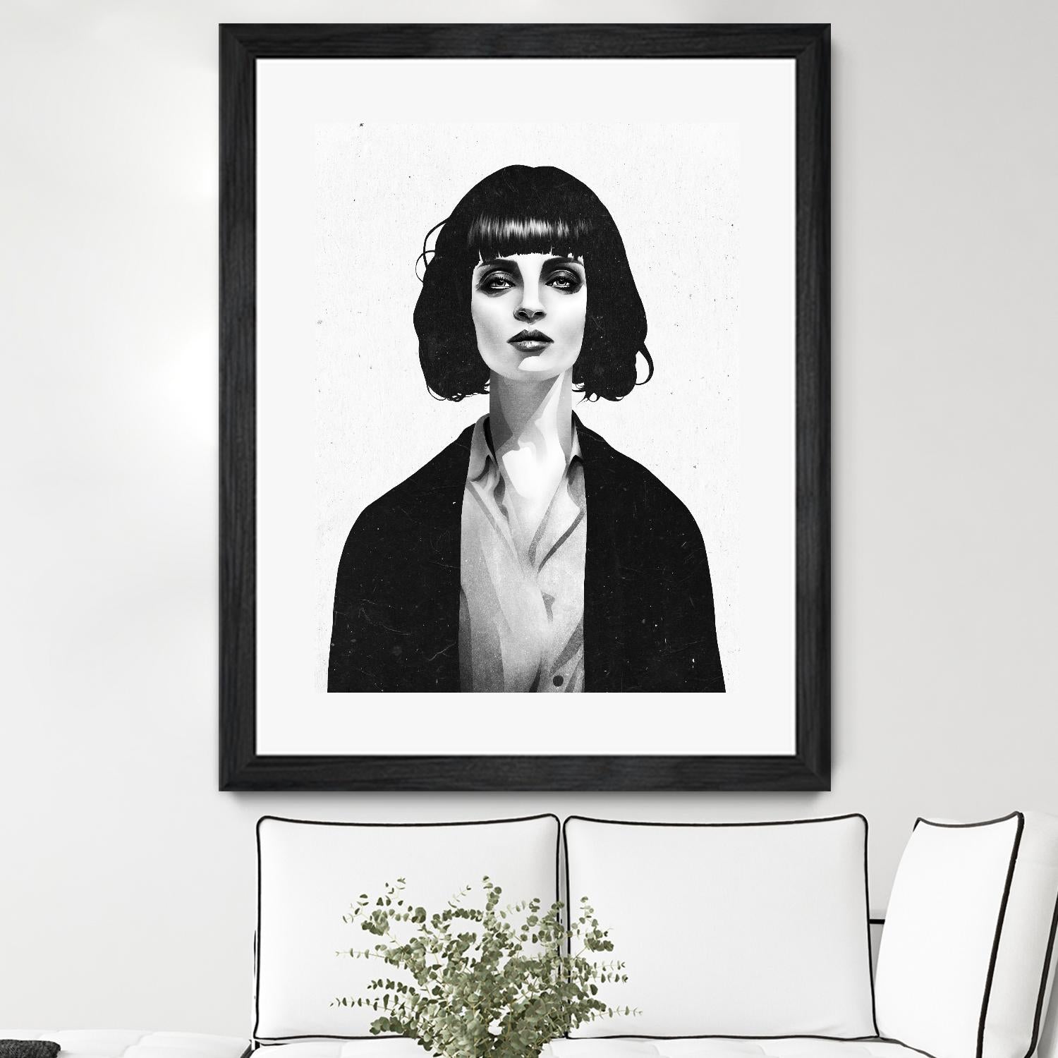 Mrs Mia Wallace by Ruben Ireland on GIANT ART - black men and women