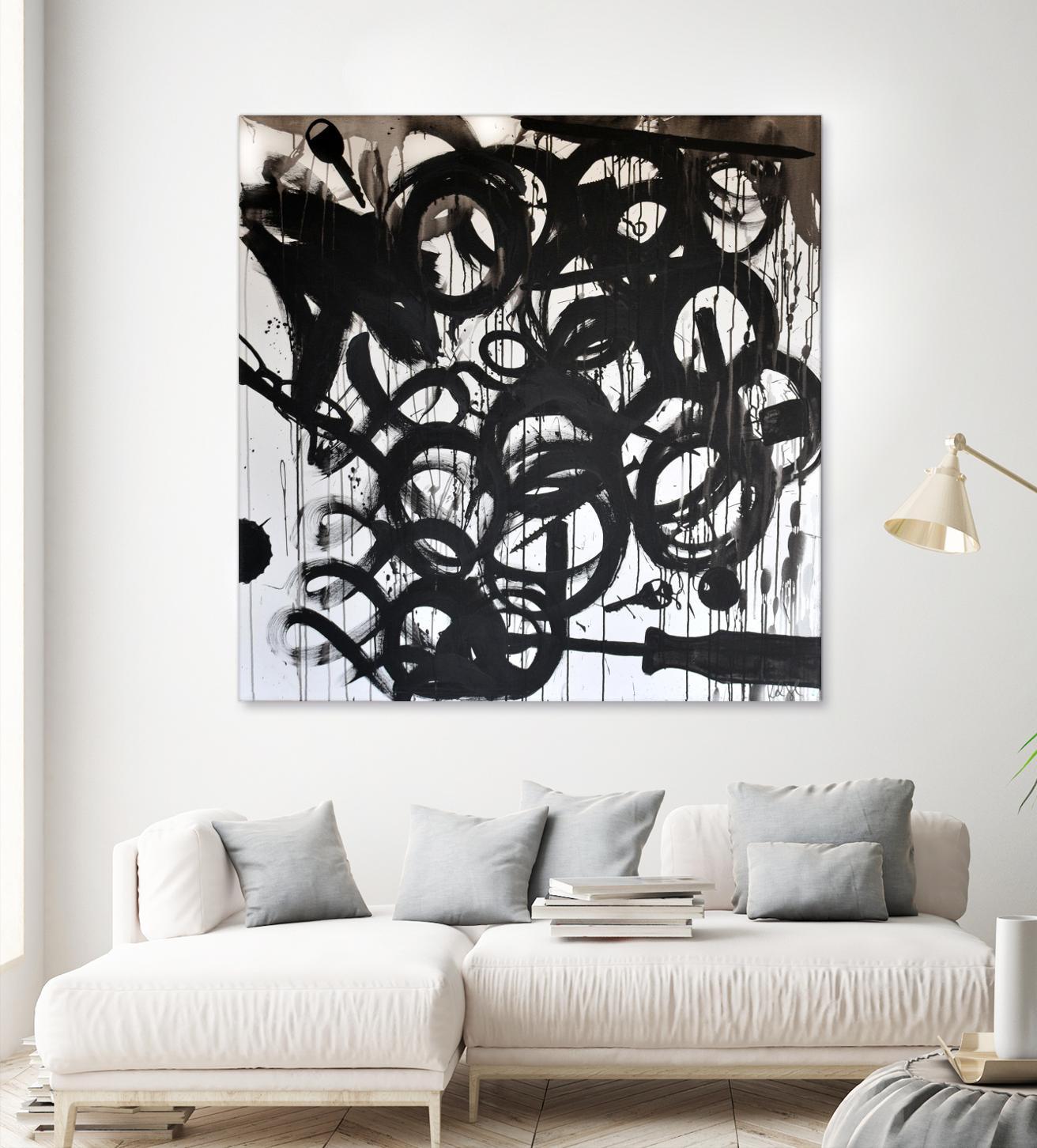 Junk Drawer by KenT Youngstrom on GIANT ART - black and white abstract