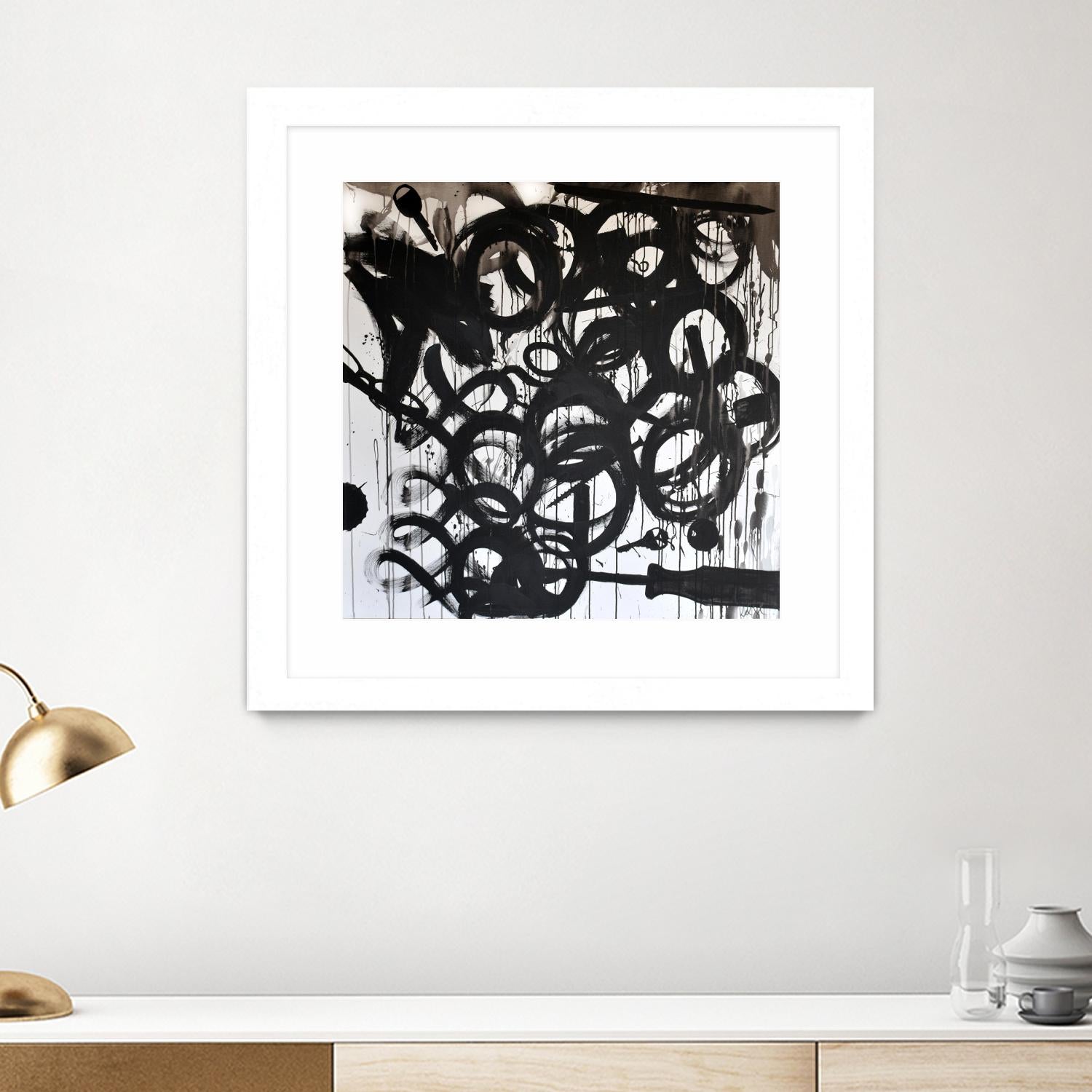 Junk Drawer by KenT Youngstrom on GIANT ART - black and white abstract