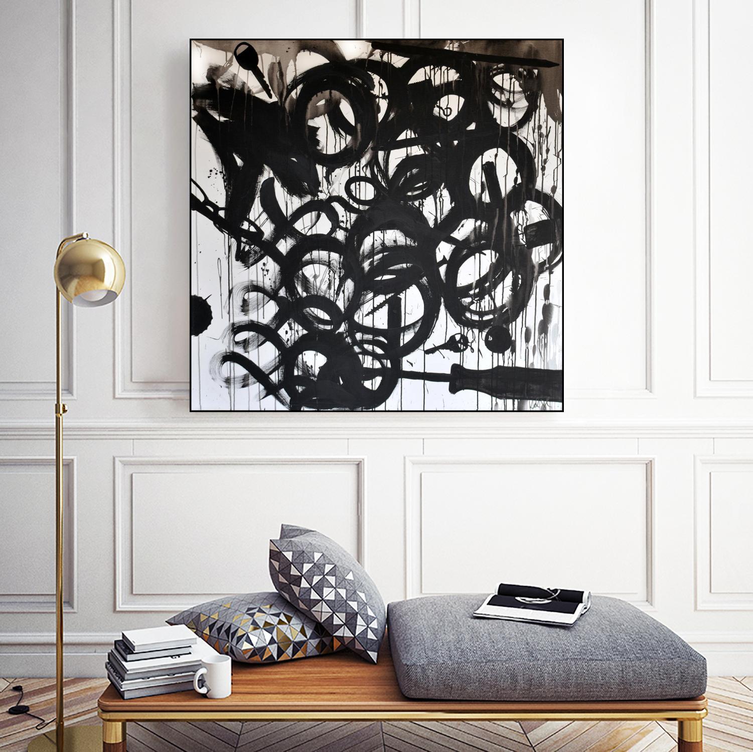 Junk Drawer by KenT Youngstrom on GIANT ART - black and white abstract