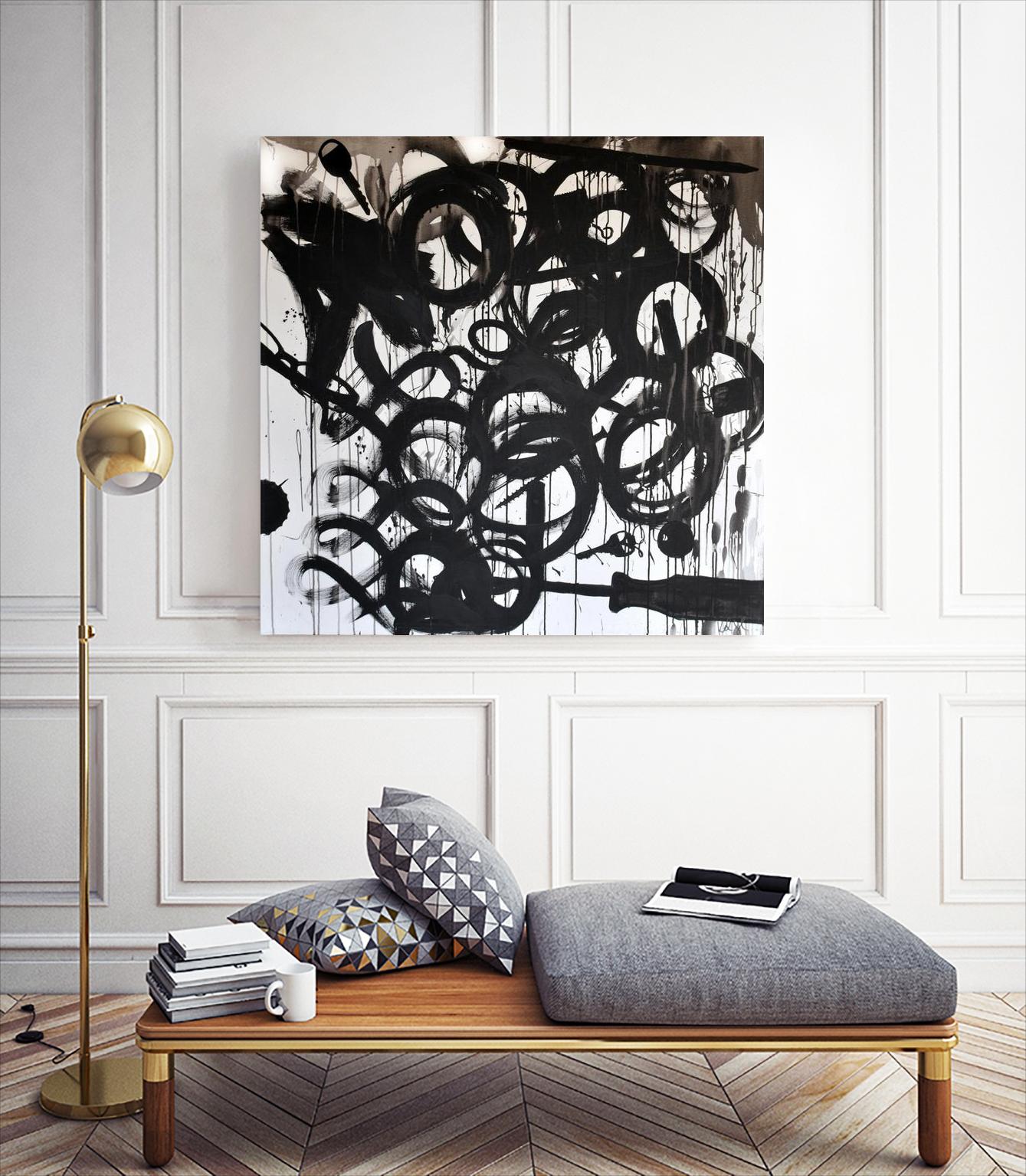 Junk Drawer by KenT Youngstrom on GIANT ART - black and white abstract