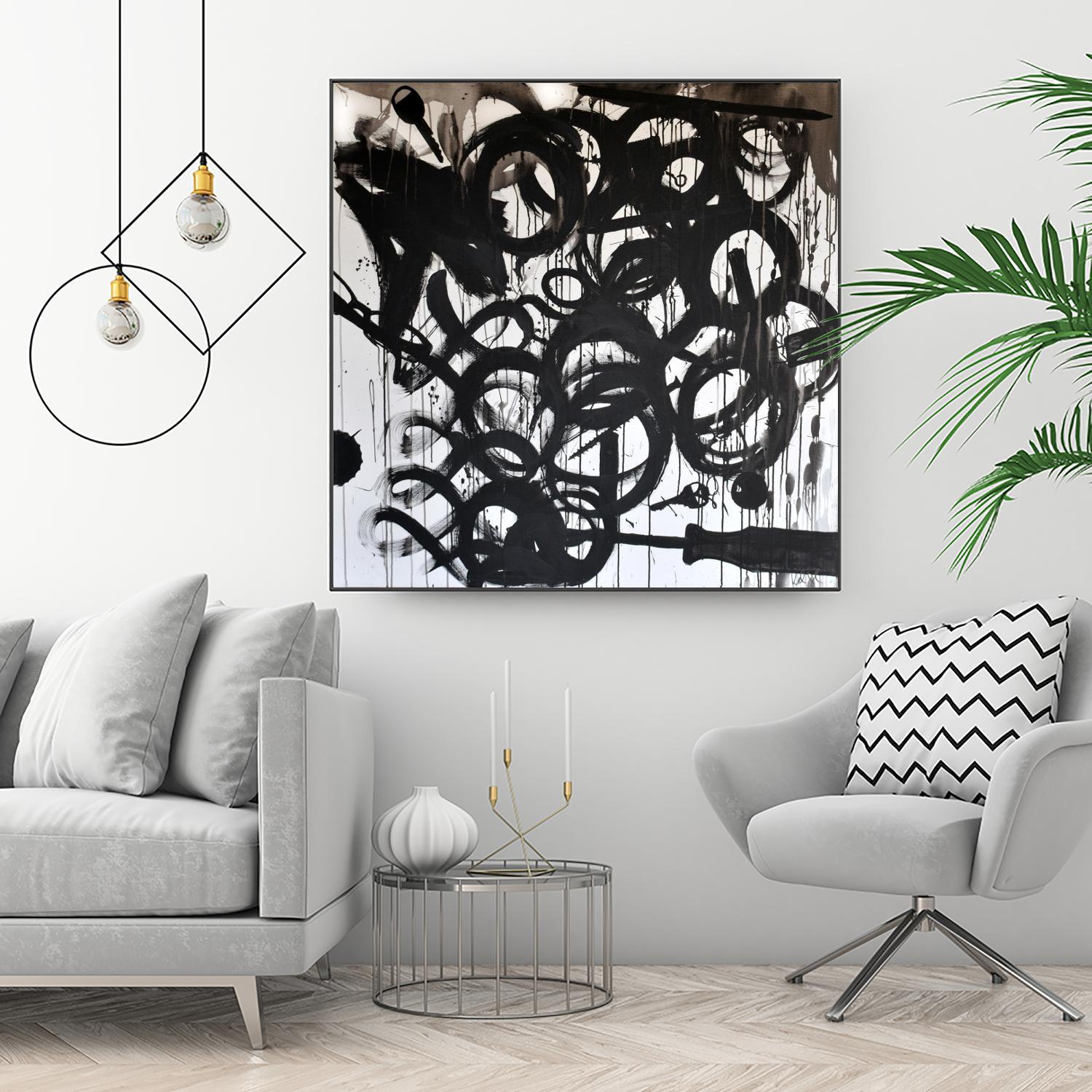 Junk Drawer by KenT Youngstrom on GIANT ART - black and white abstract