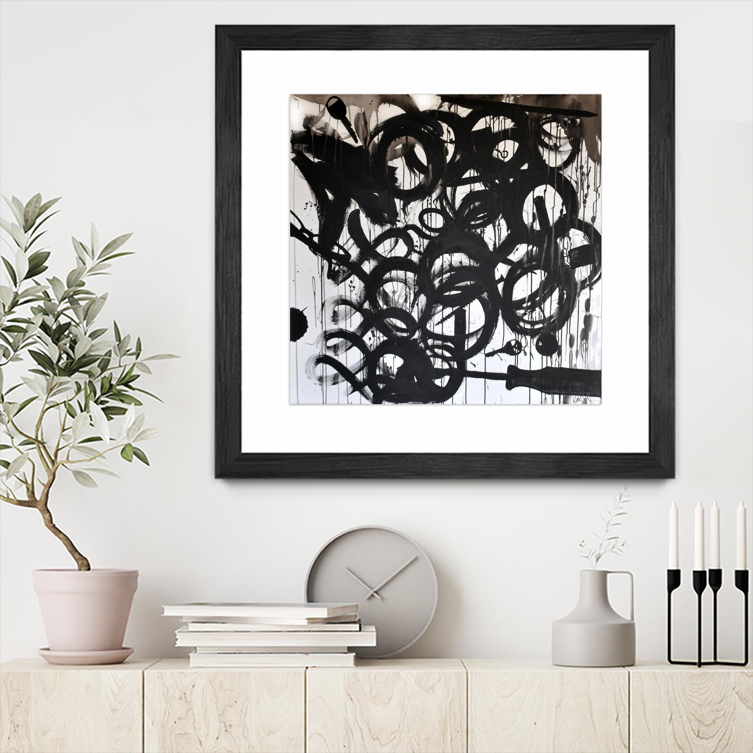 Junk Drawer by KenT Youngstrom on GIANT ART - black and white abstract