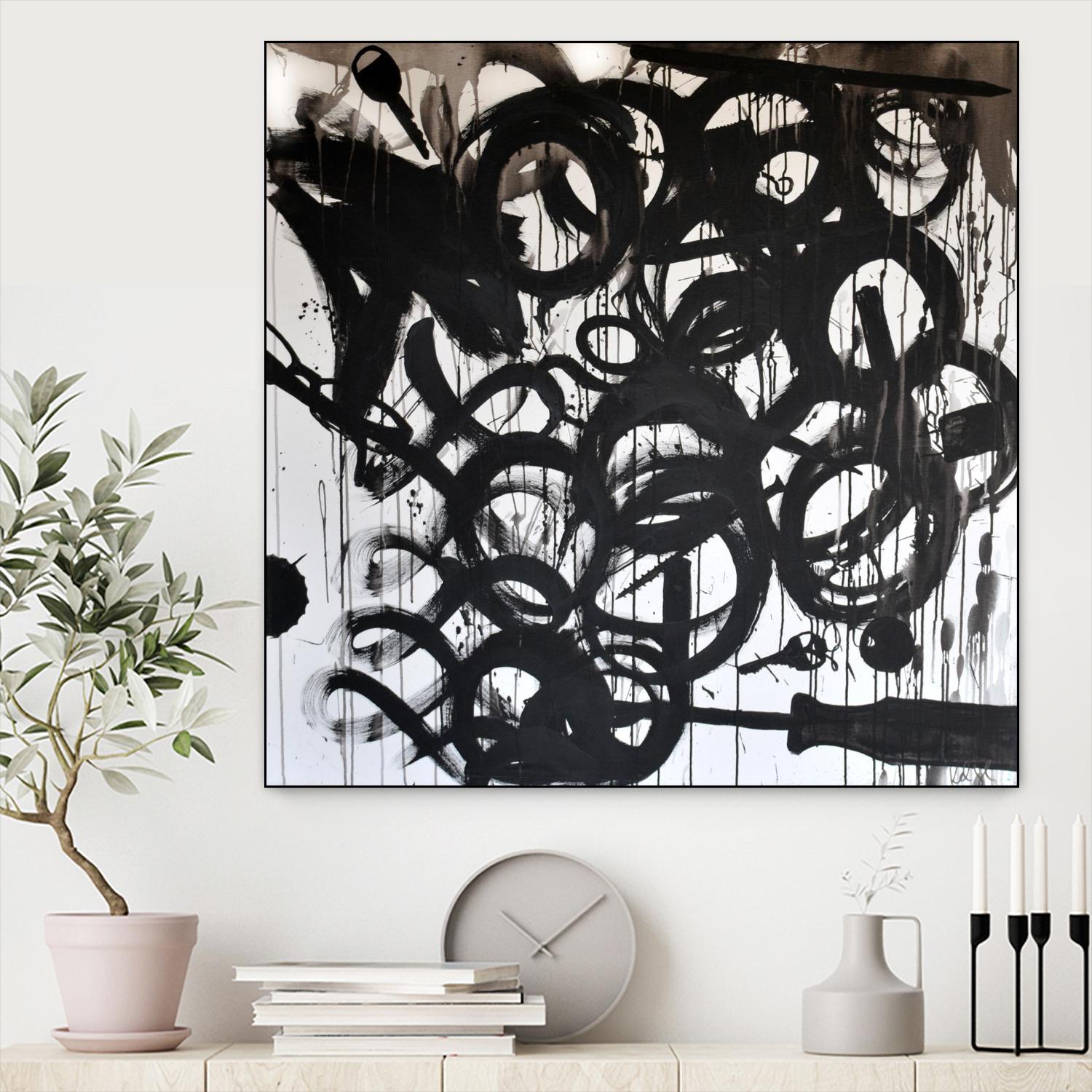 Junk Drawer by KenT Youngstrom on GIANT ART - black and white abstract