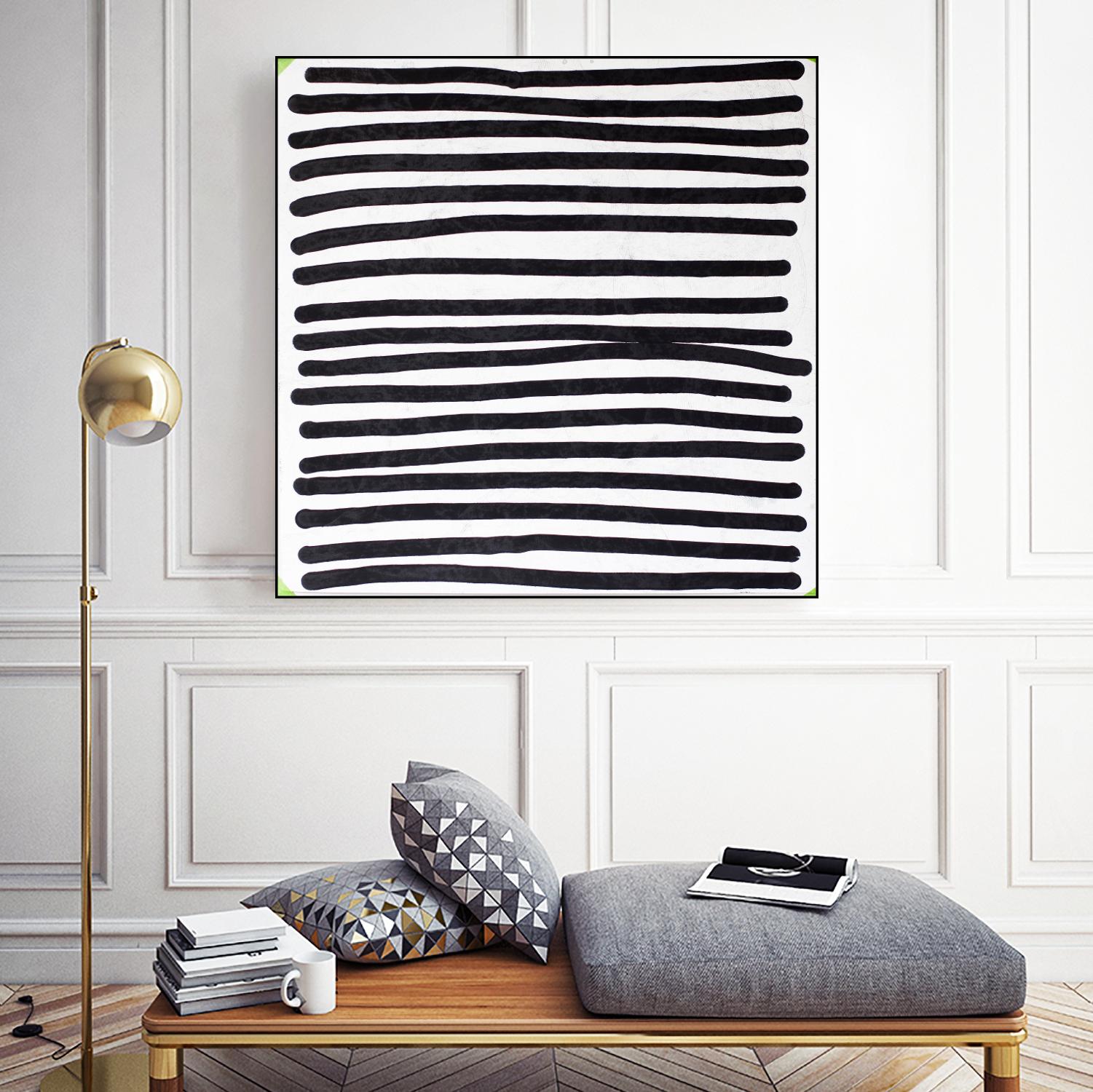 Pattern 3 of 16 by Kent Youngstrom on GIANT ART - black and white linear