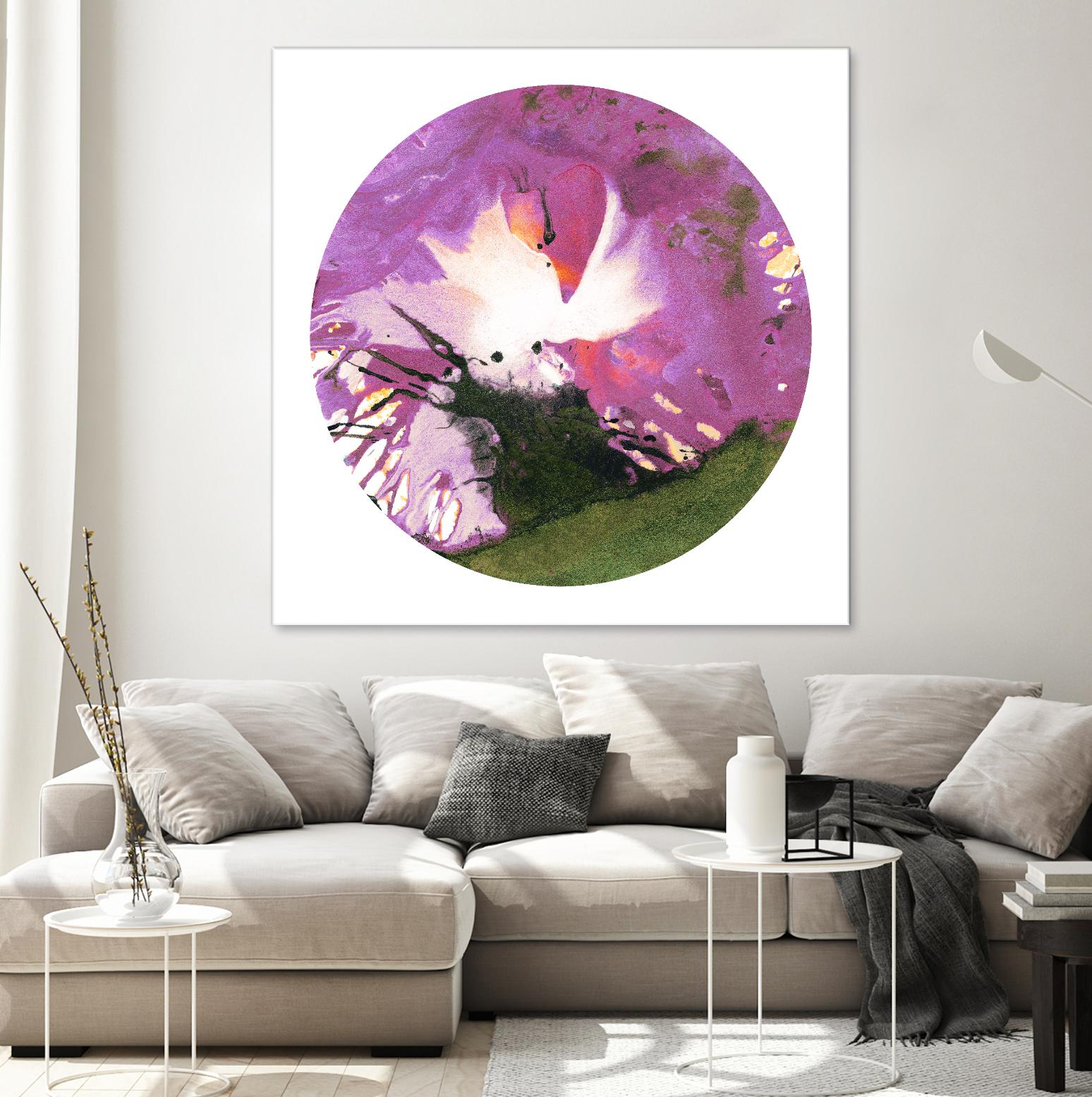 Spin Art 23 by Kyle Goderwis on GIANT ART - green abstract