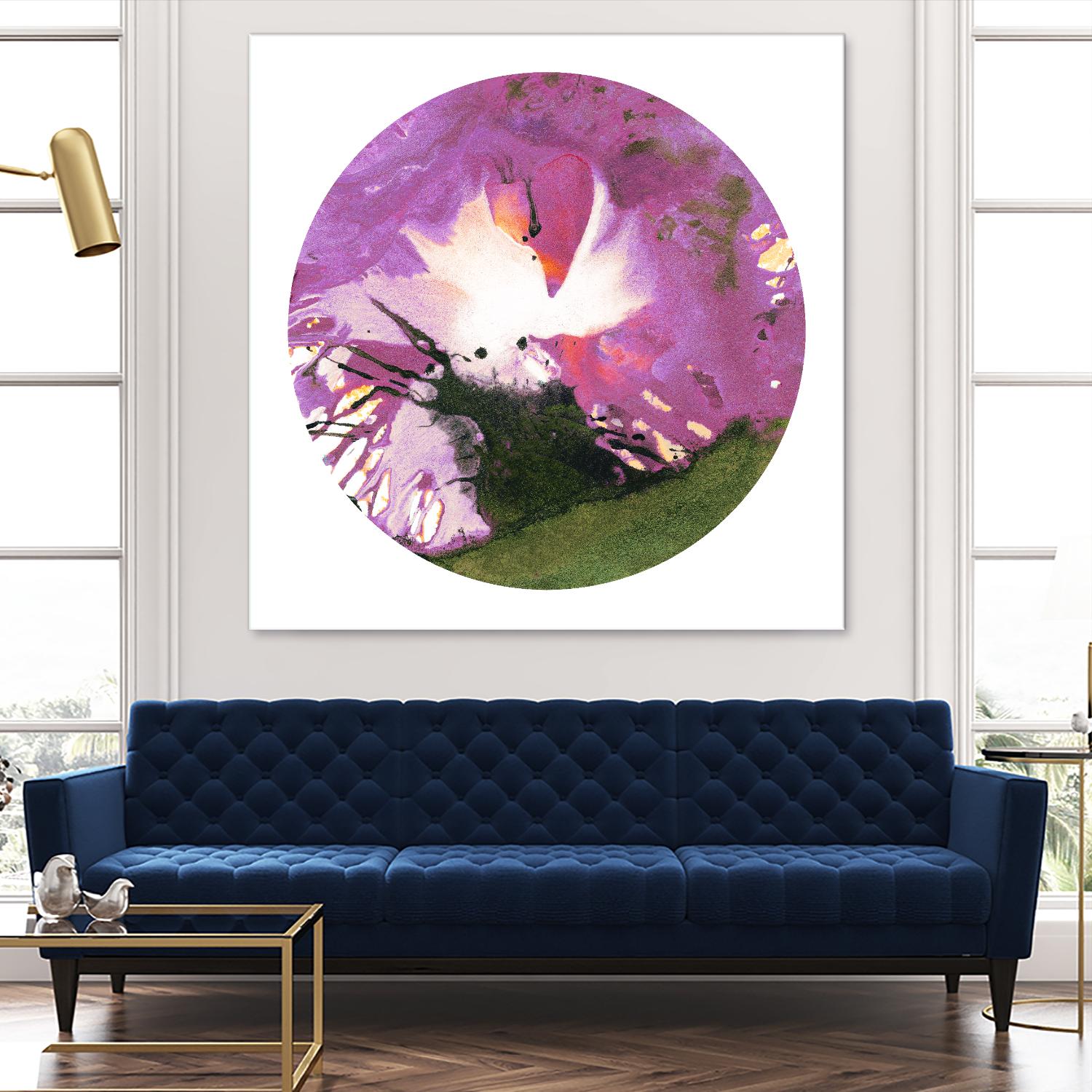 Spin Art 23 by Kyle Goderwis on GIANT ART - green abstract