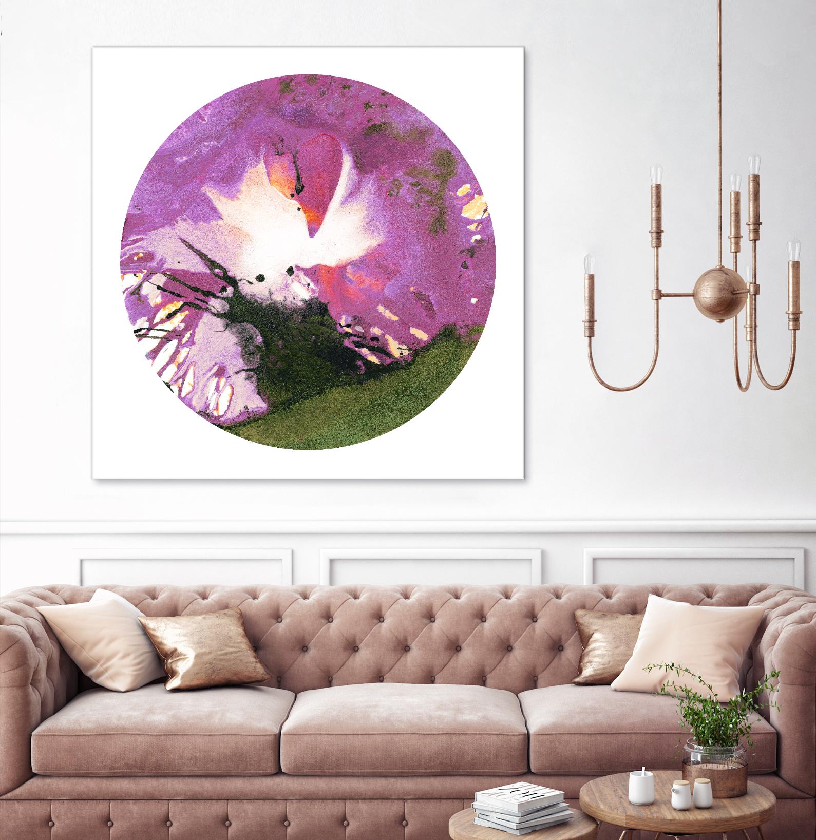 Spin Art 23 by Kyle Goderwis on GIANT ART - green abstract