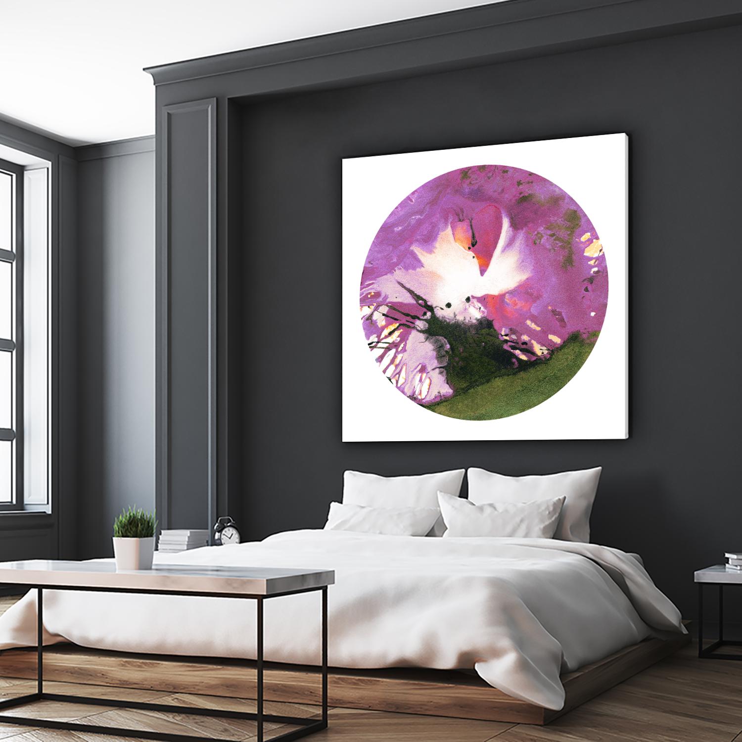 Spin Art 23 by Kyle Goderwis on GIANT ART - green abstract