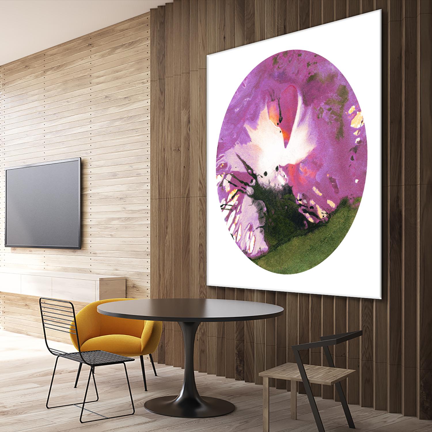 Spin Art 23 by Kyle Goderwis on GIANT ART - green abstract